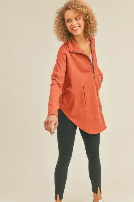 Copper Slouchy Oversized Silhouette Jacket