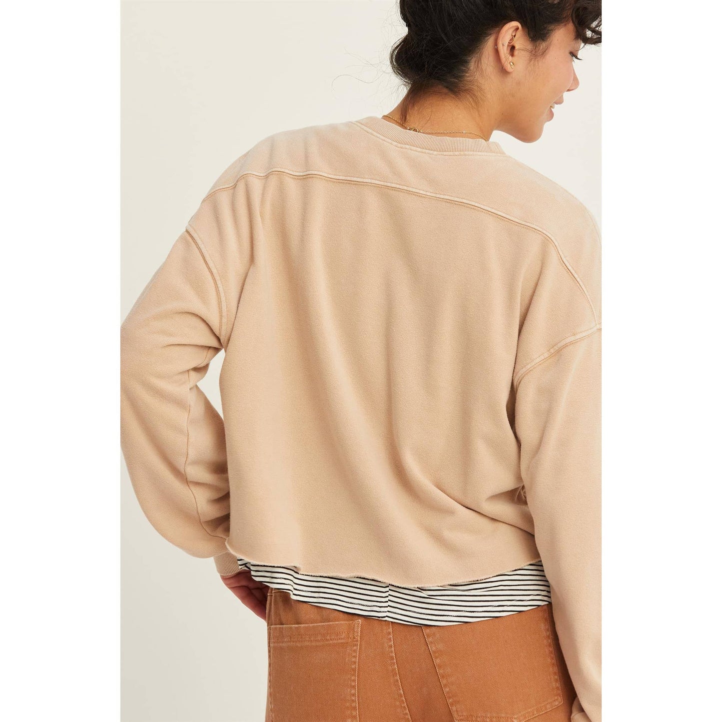 Cropped Crewneck Sweatshirt