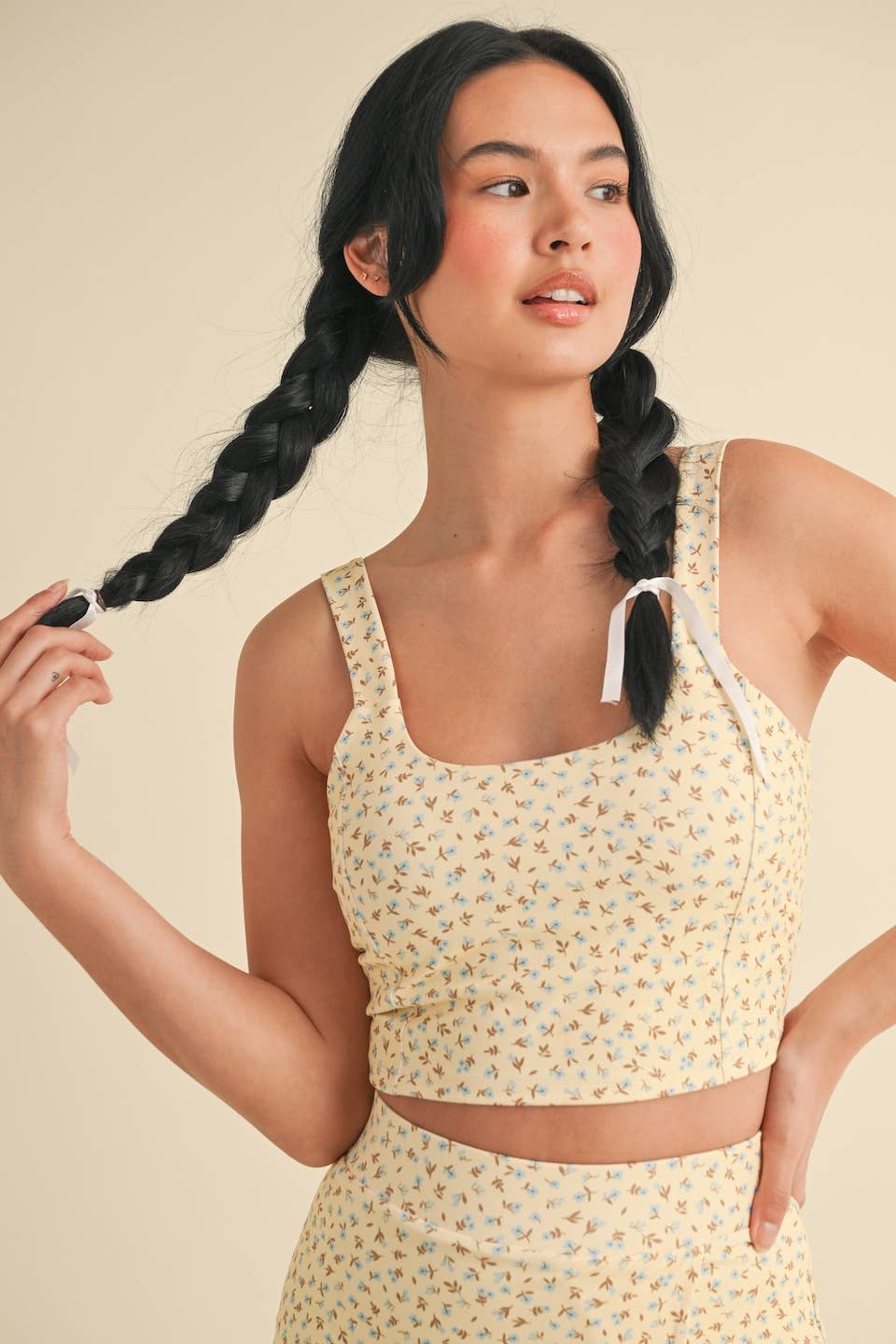 The Ditsy Twist Crop