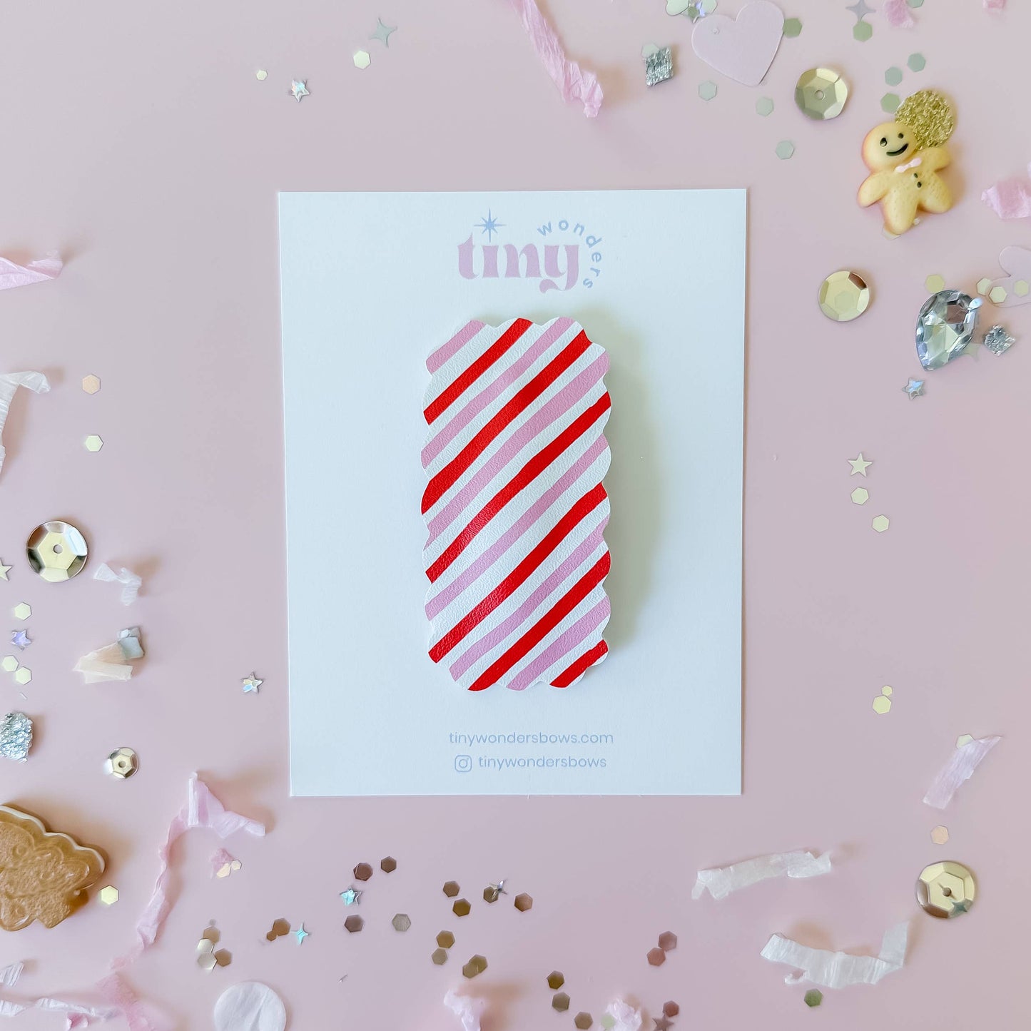 Candy Cane Magic Snap Clip