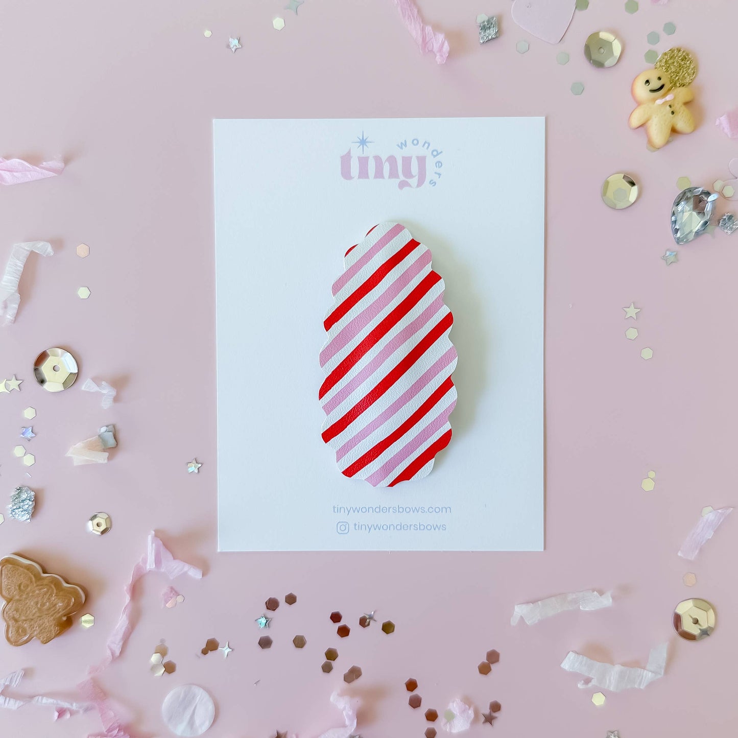 Candy Cane Magic Snap Clip