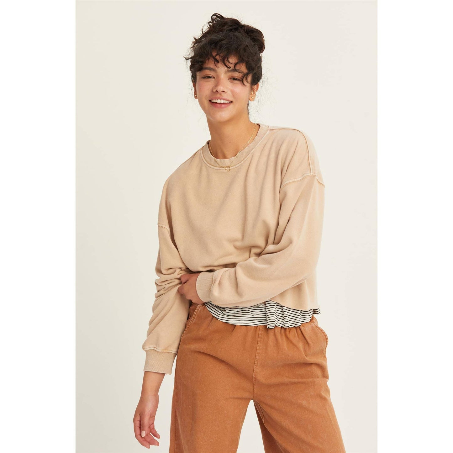 Cropped Crewneck Sweatshirt