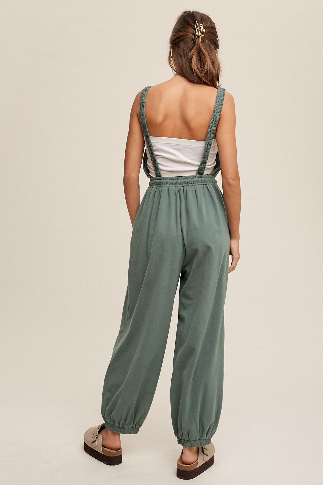 Open Back Knit Jumpsuit