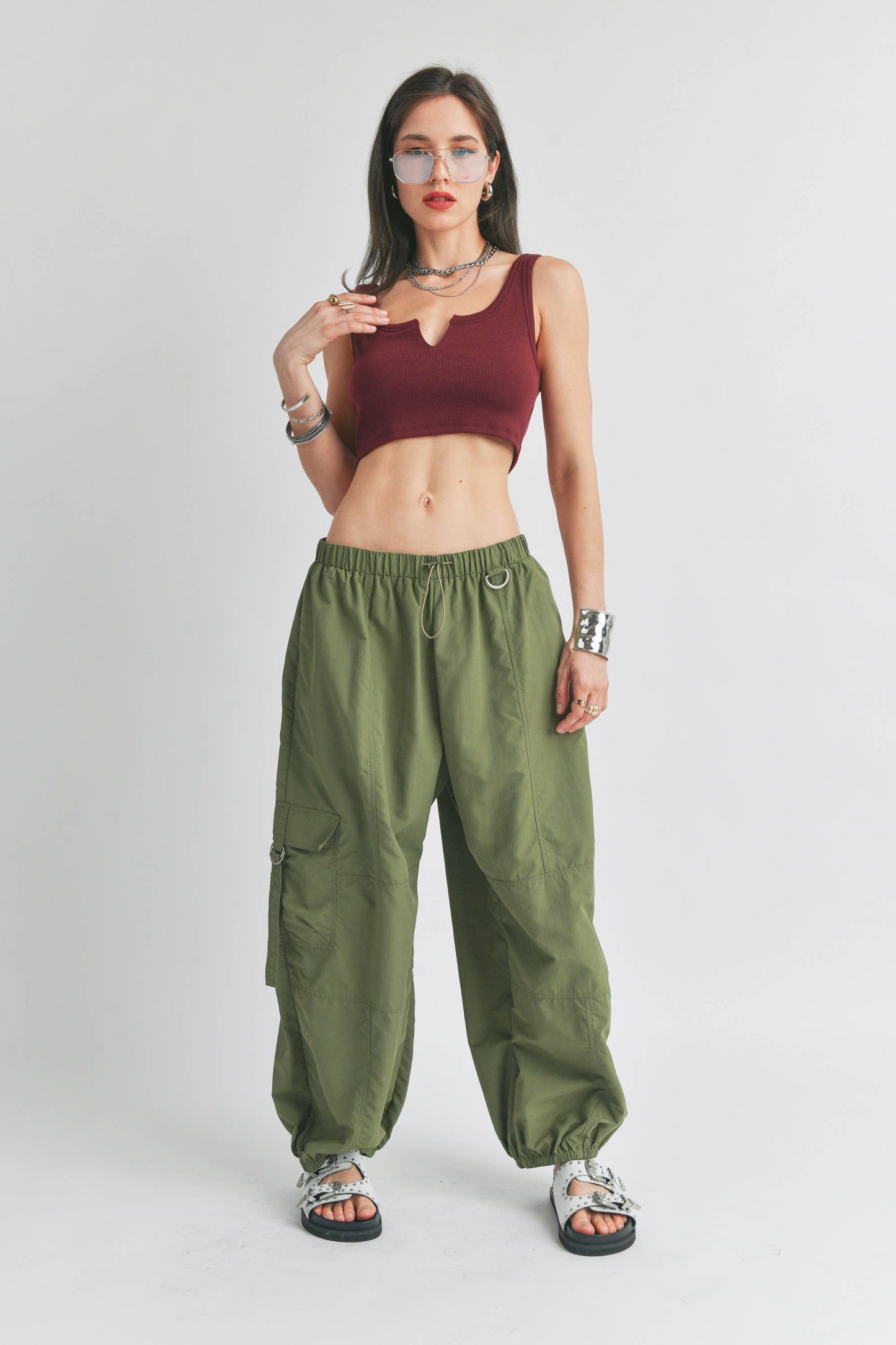 Orange Crush Parachute Pant