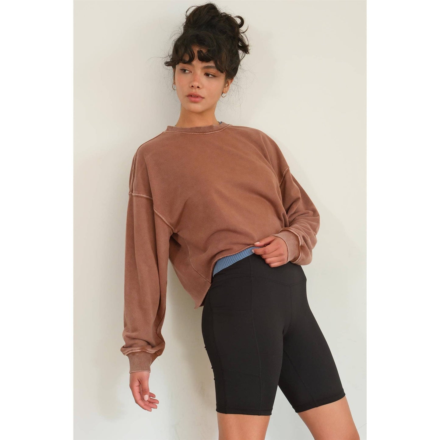 Cropped Crewneck Sweatshirt