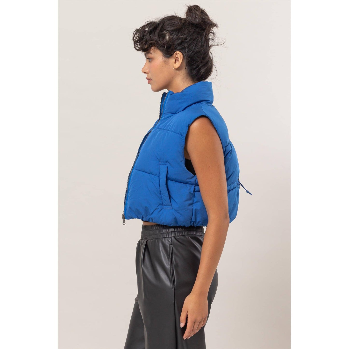 Cropped Puffer Vest