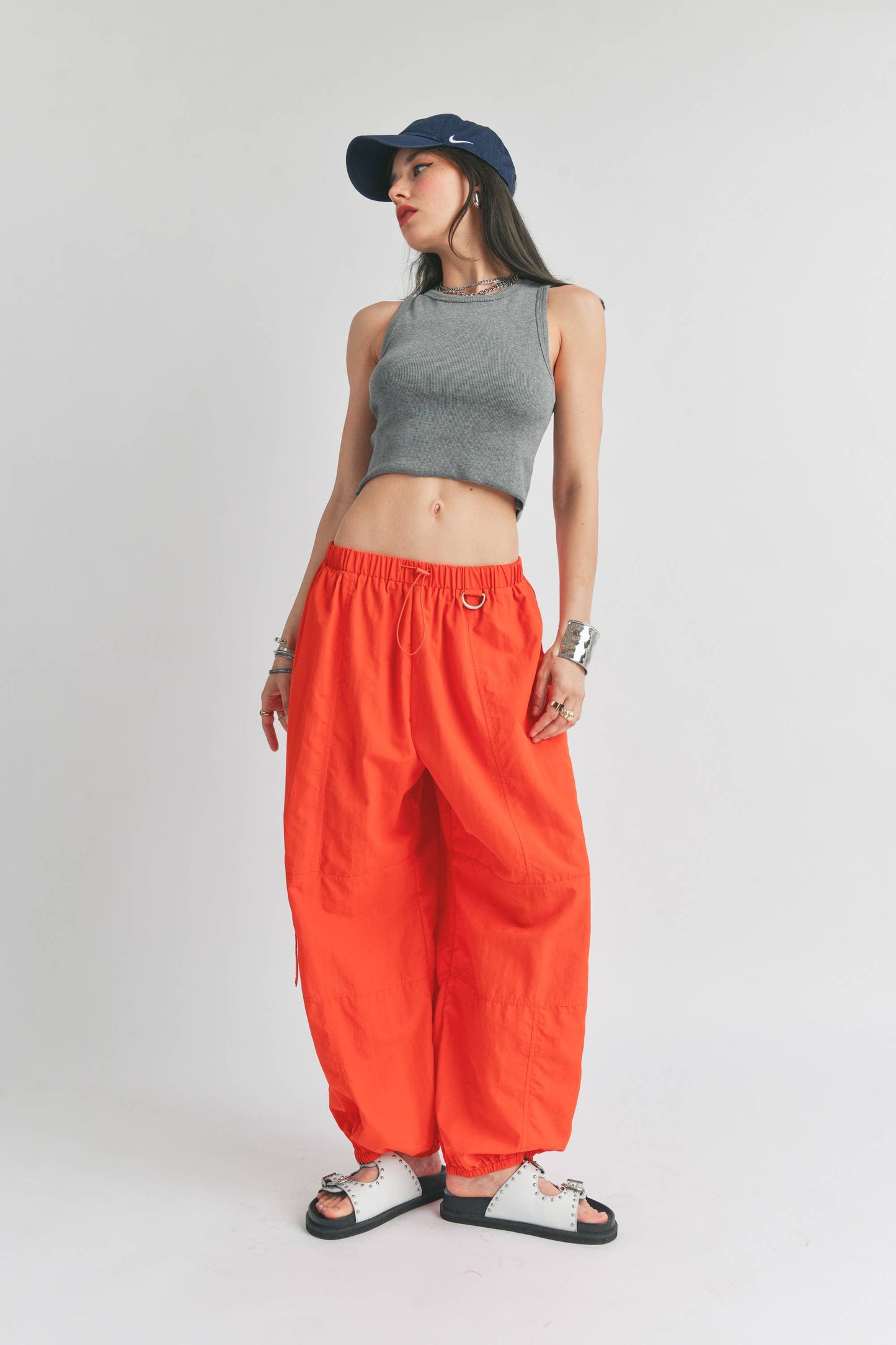 Orange Crush Parachute Pant
