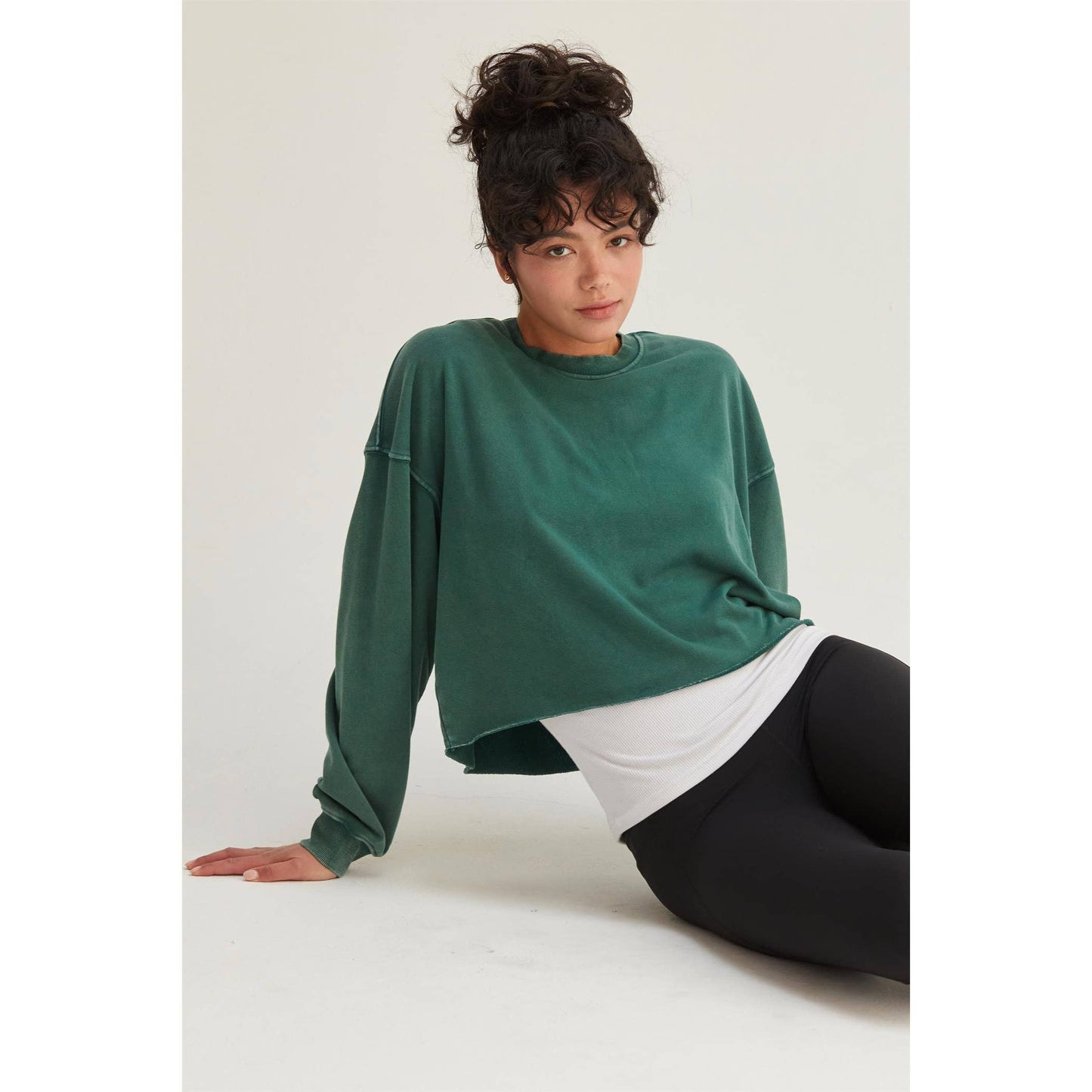 Cropped Crewneck Sweatshirt