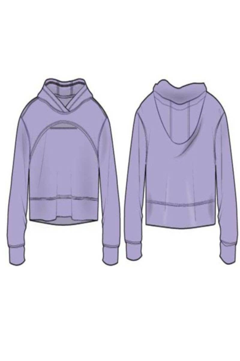 Girls Keyhole Scuba Hoodie