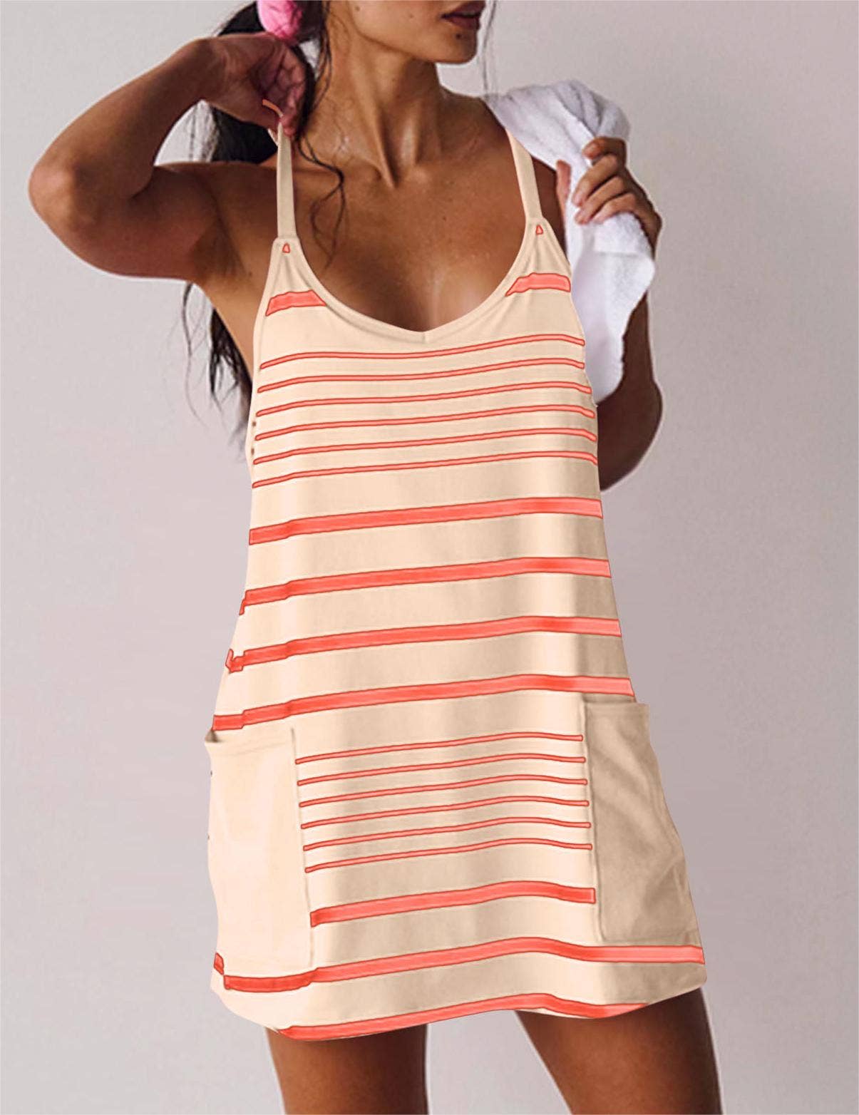 Stripey Sports Romper
