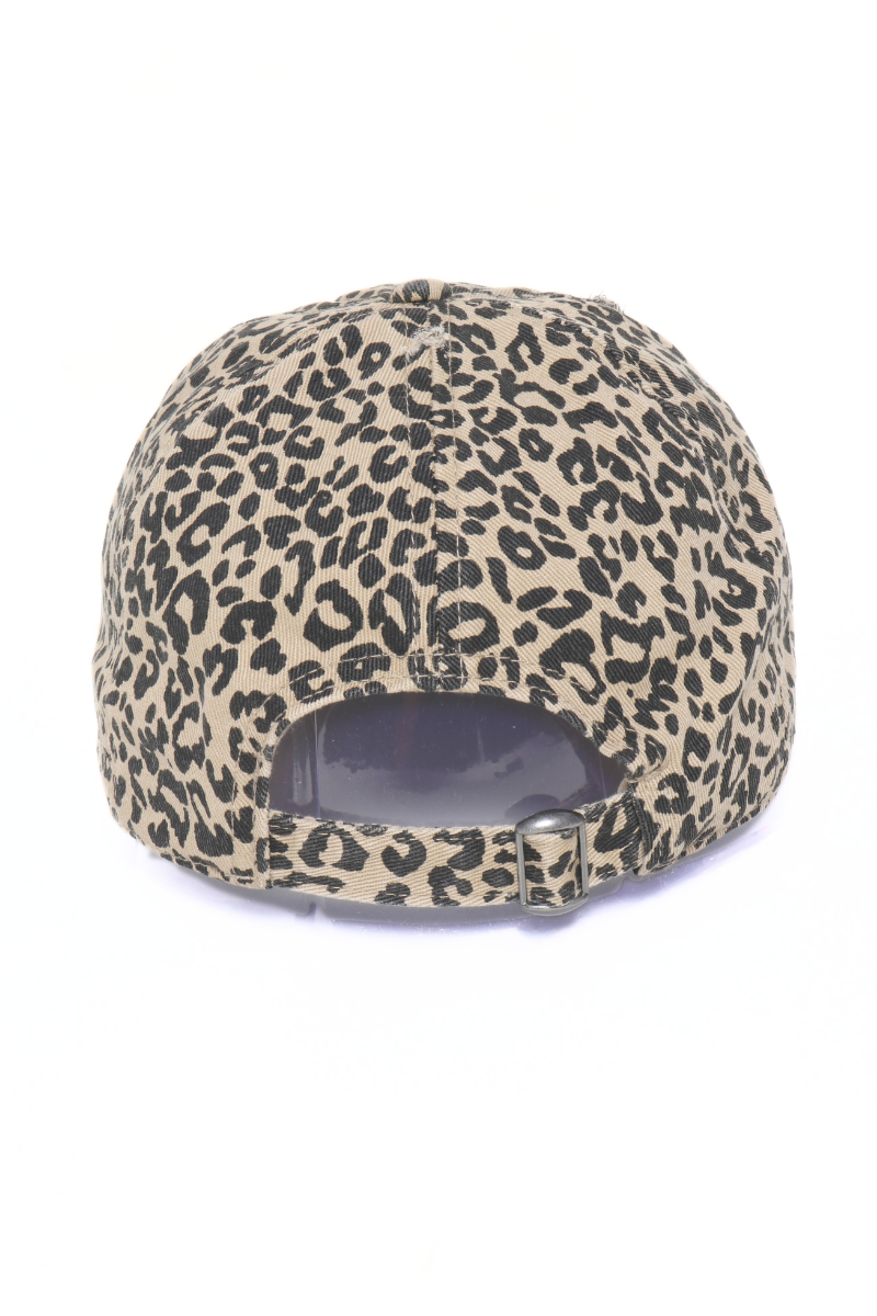 FWCAP1206 - Leopard Print Baseball: Leopard