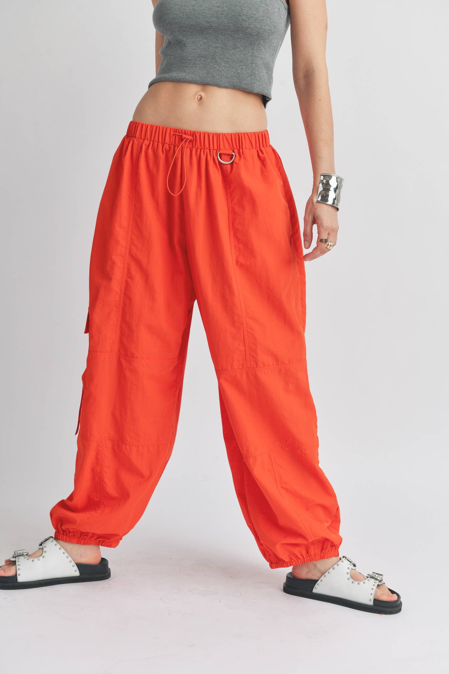 Orange Crush Parachute Pant