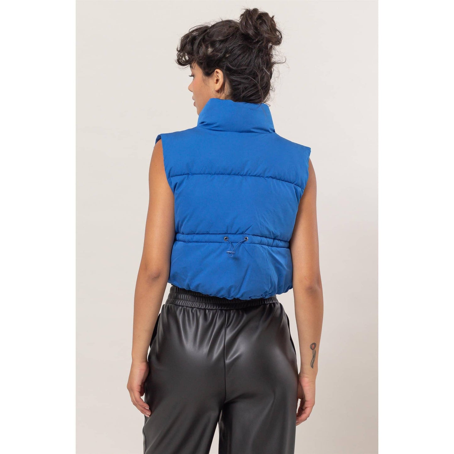 Cropped Puffer Vest