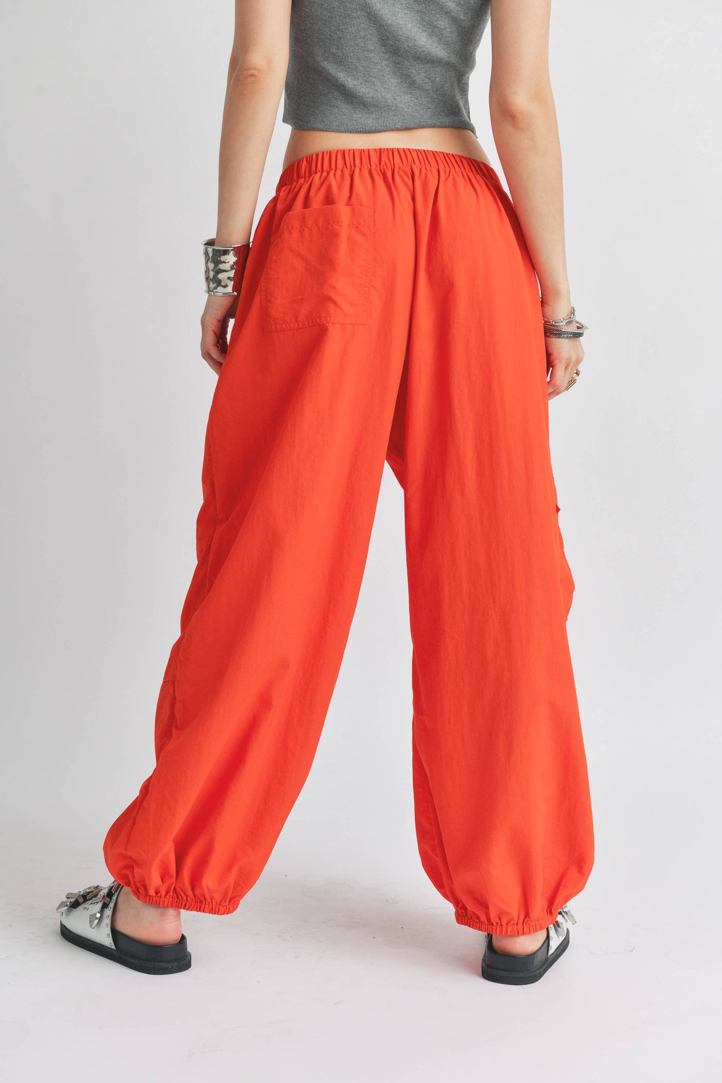 Orange Crush Parachute Pant