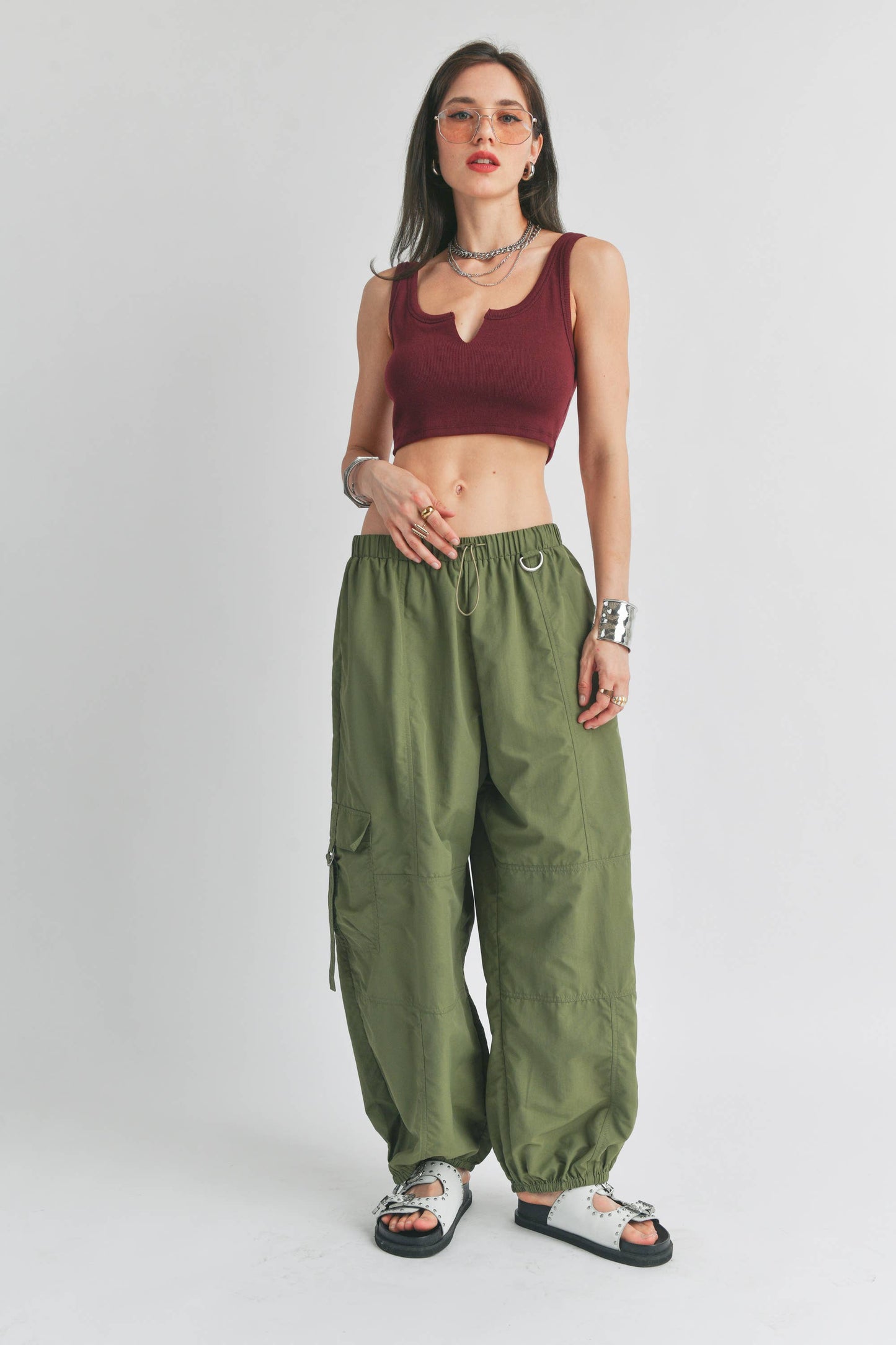 Orange Crush Parachute Pant