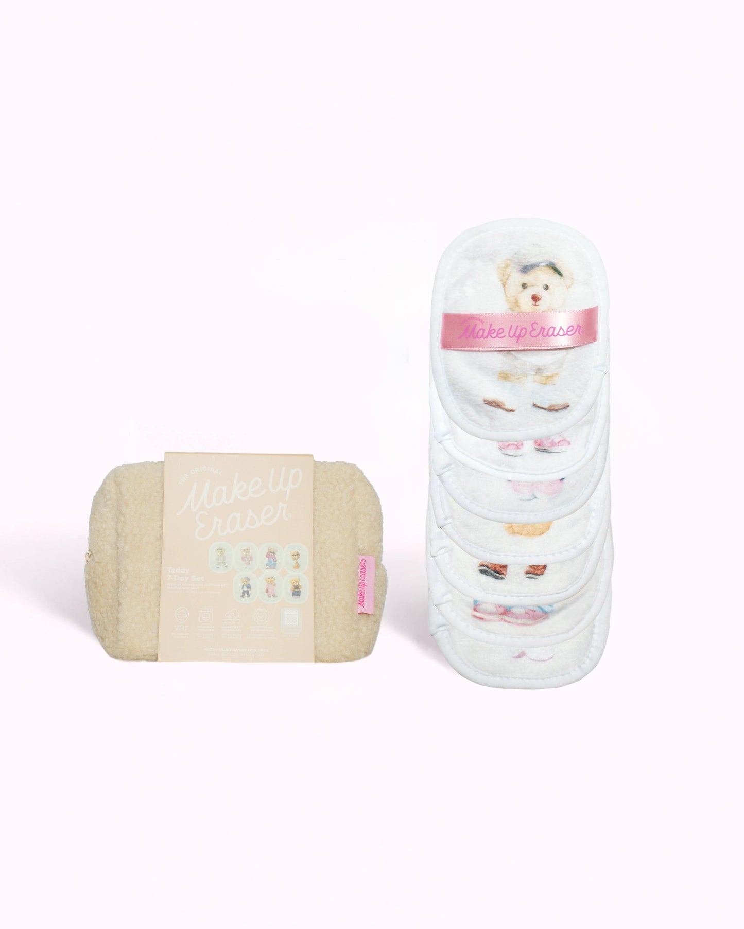 Teddy Bear 7-Day Gift Set & Plush Cosmetic Bag