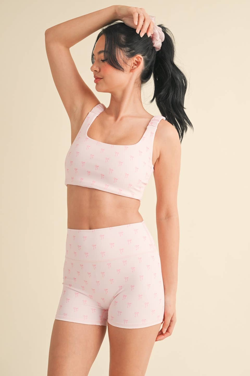 The Prep Bow Print Crop