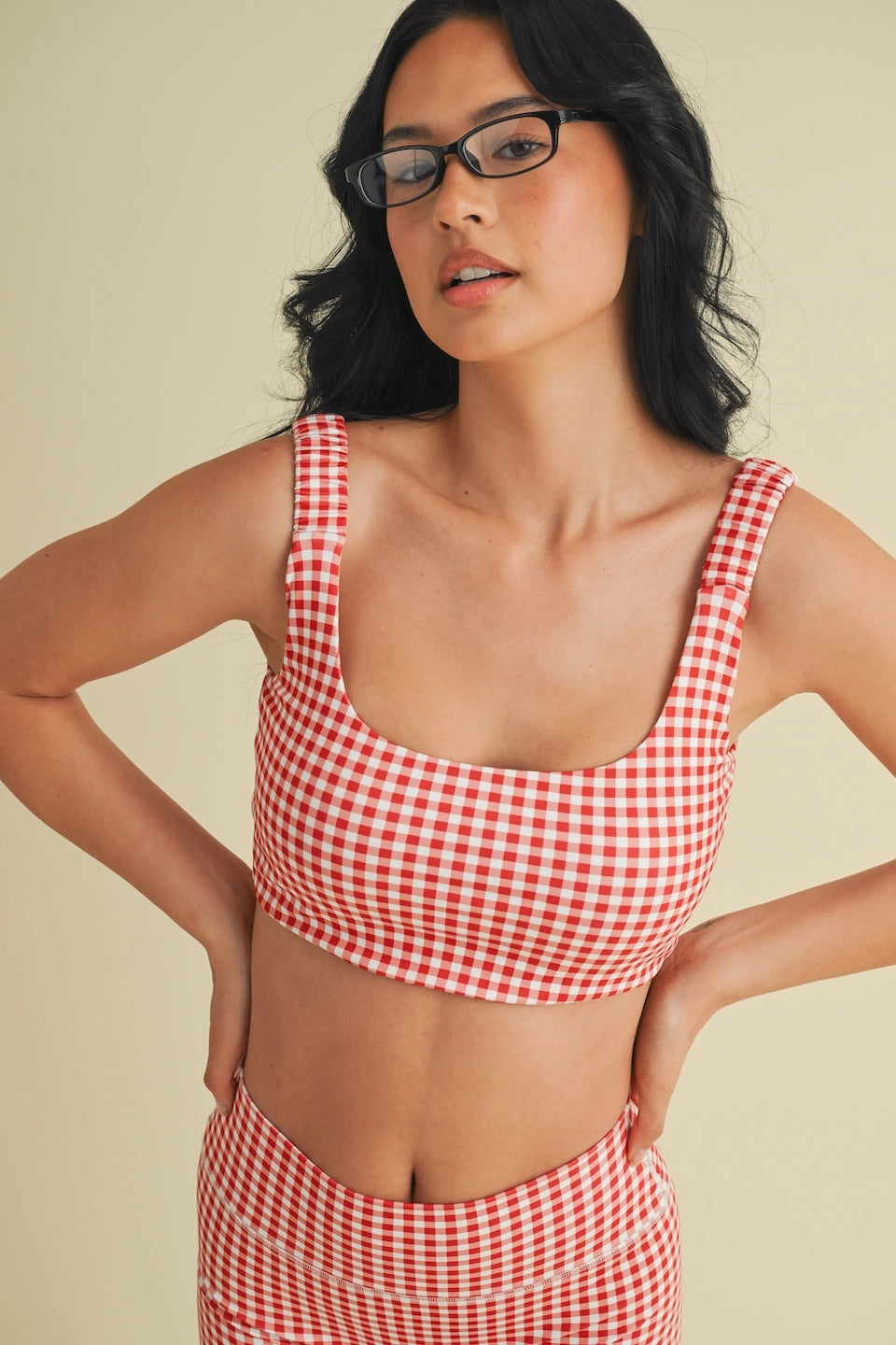 Sweet Summertime Gingham Print Top