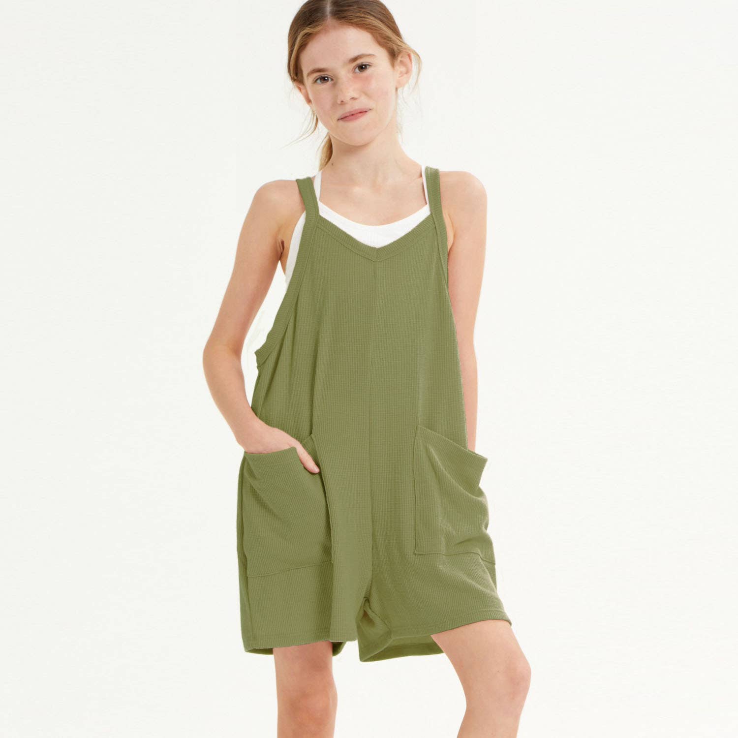 Olive Green Thermo Romper To The Pointe Dancewear Olive Green Thermo Romper To The Pointe Dancewear