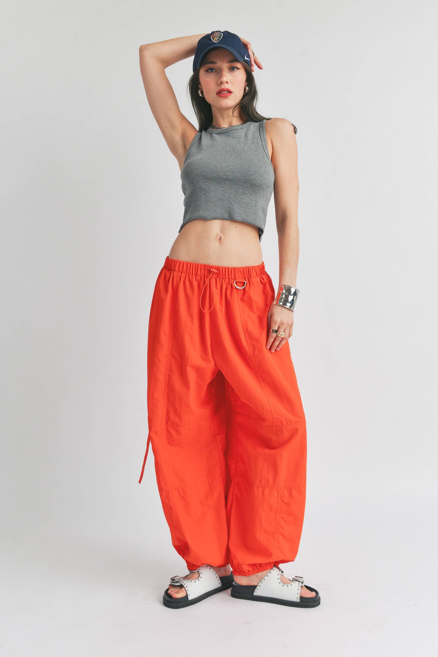Orange Crush Parachute Pant