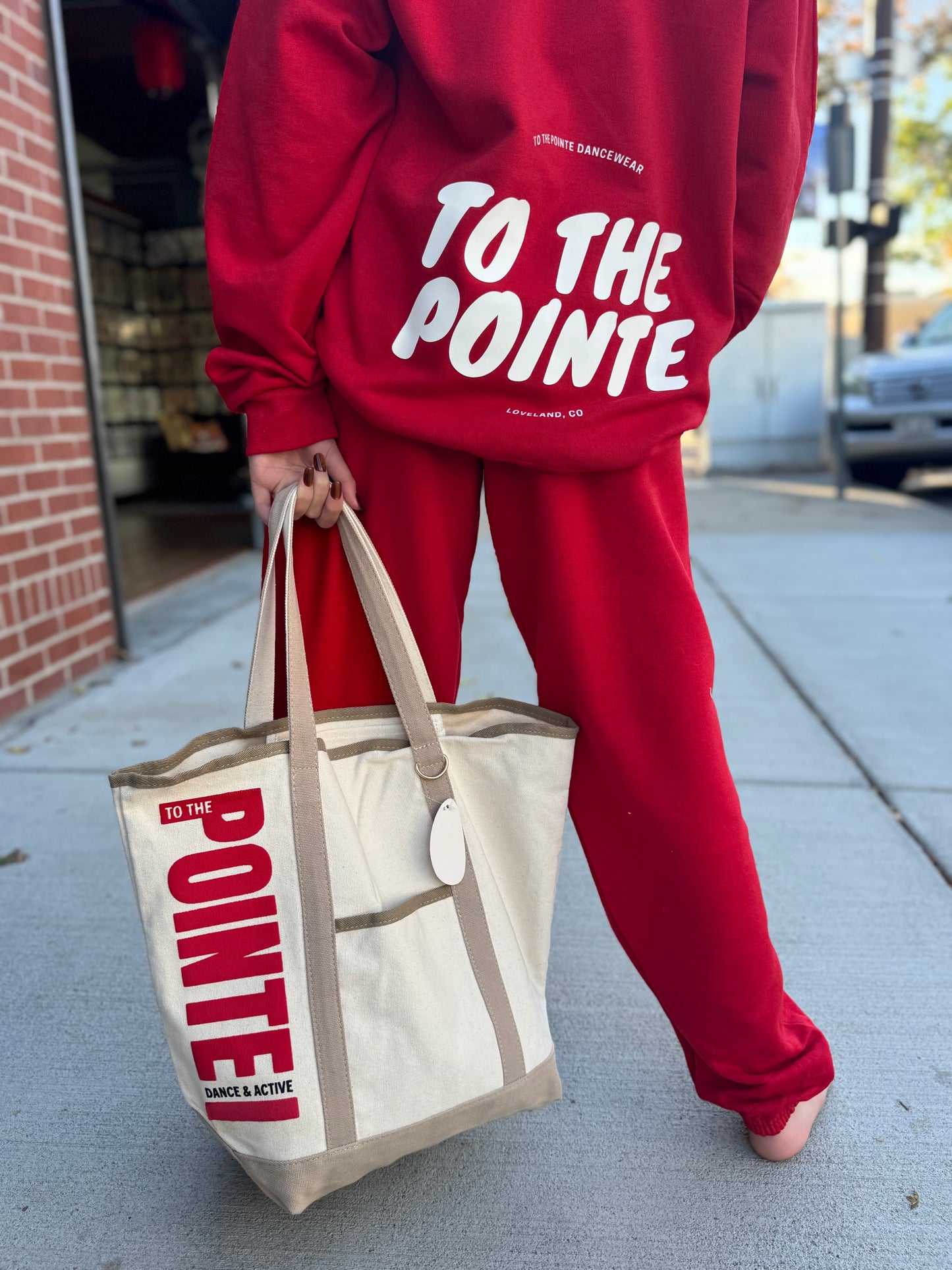 PREORDER Crimson/White Dancer Sweatshirt