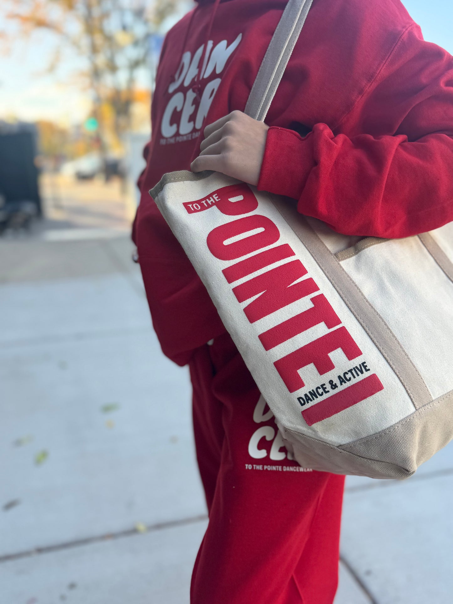 To The Pointe Logo Tote Bag