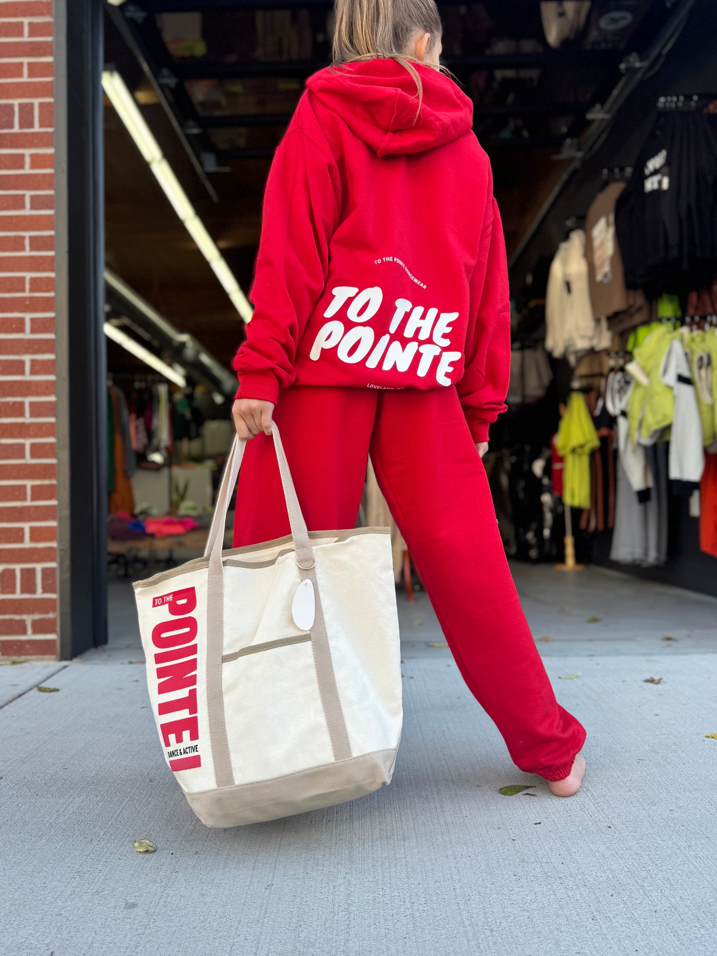 To The Pointe Logo Tote Bag
