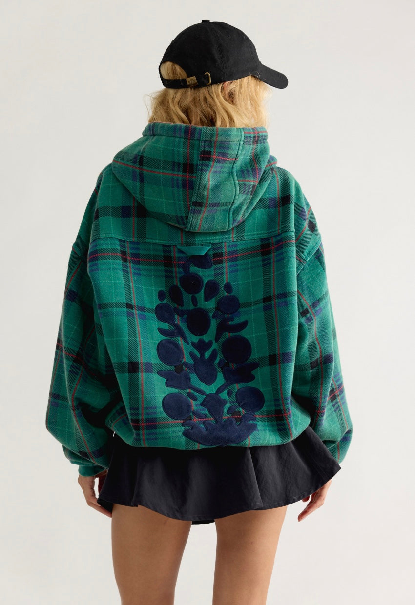 Cutie Plaid Final Call Hood