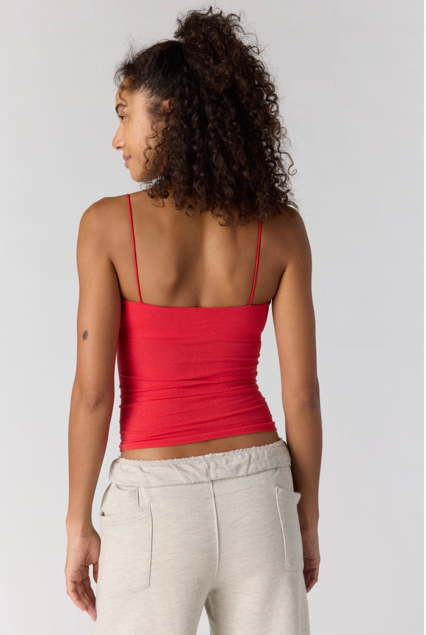 Skinny Strap Logo Tank