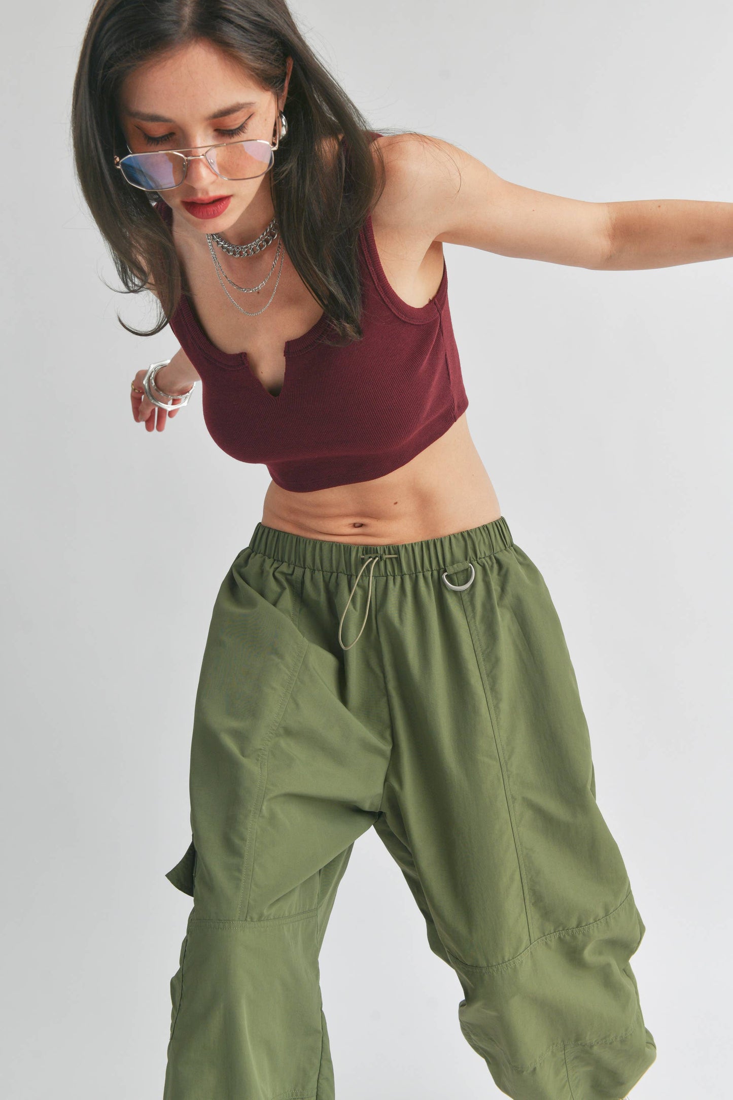 Orange Crush Parachute Pant