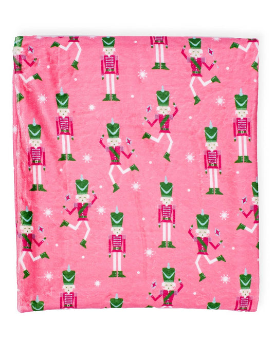 Nutcracker Cutie Pink Throw
