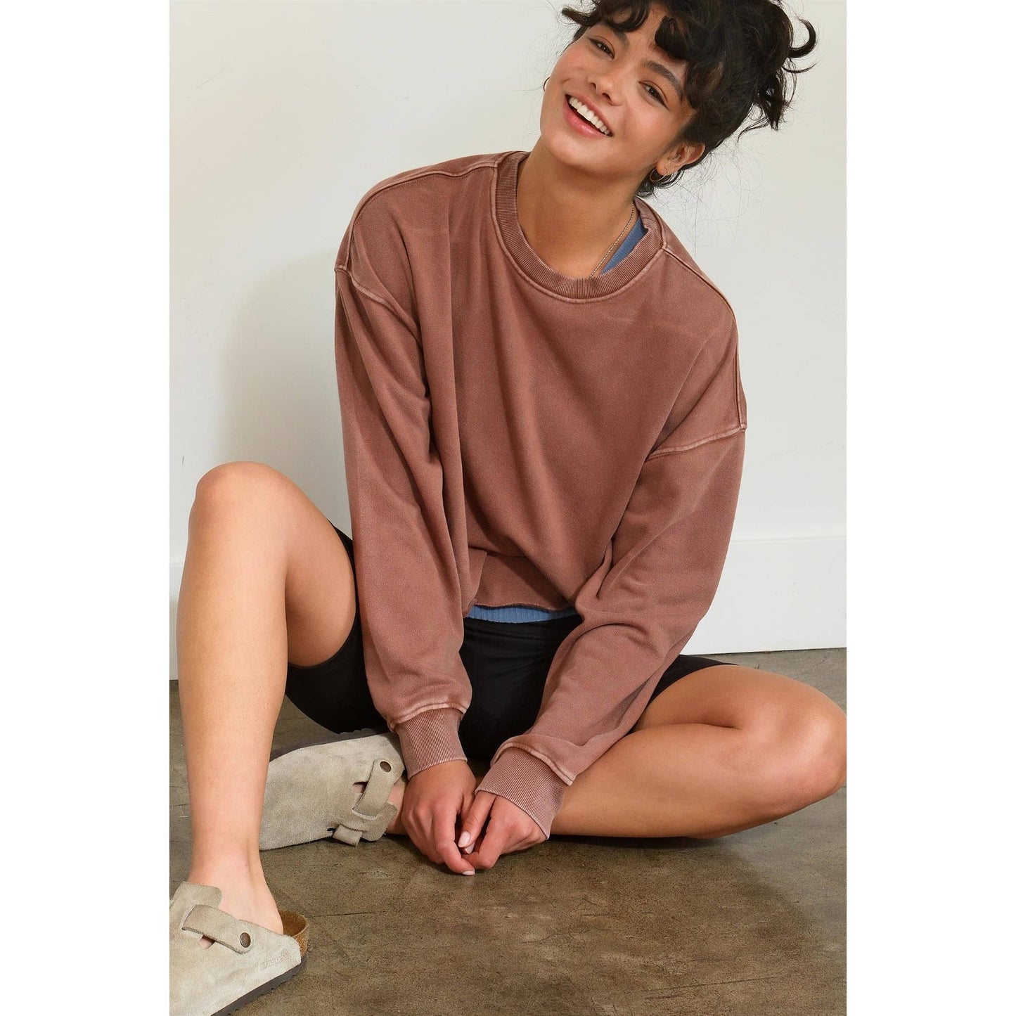 Cropped Crewneck Sweatshirt