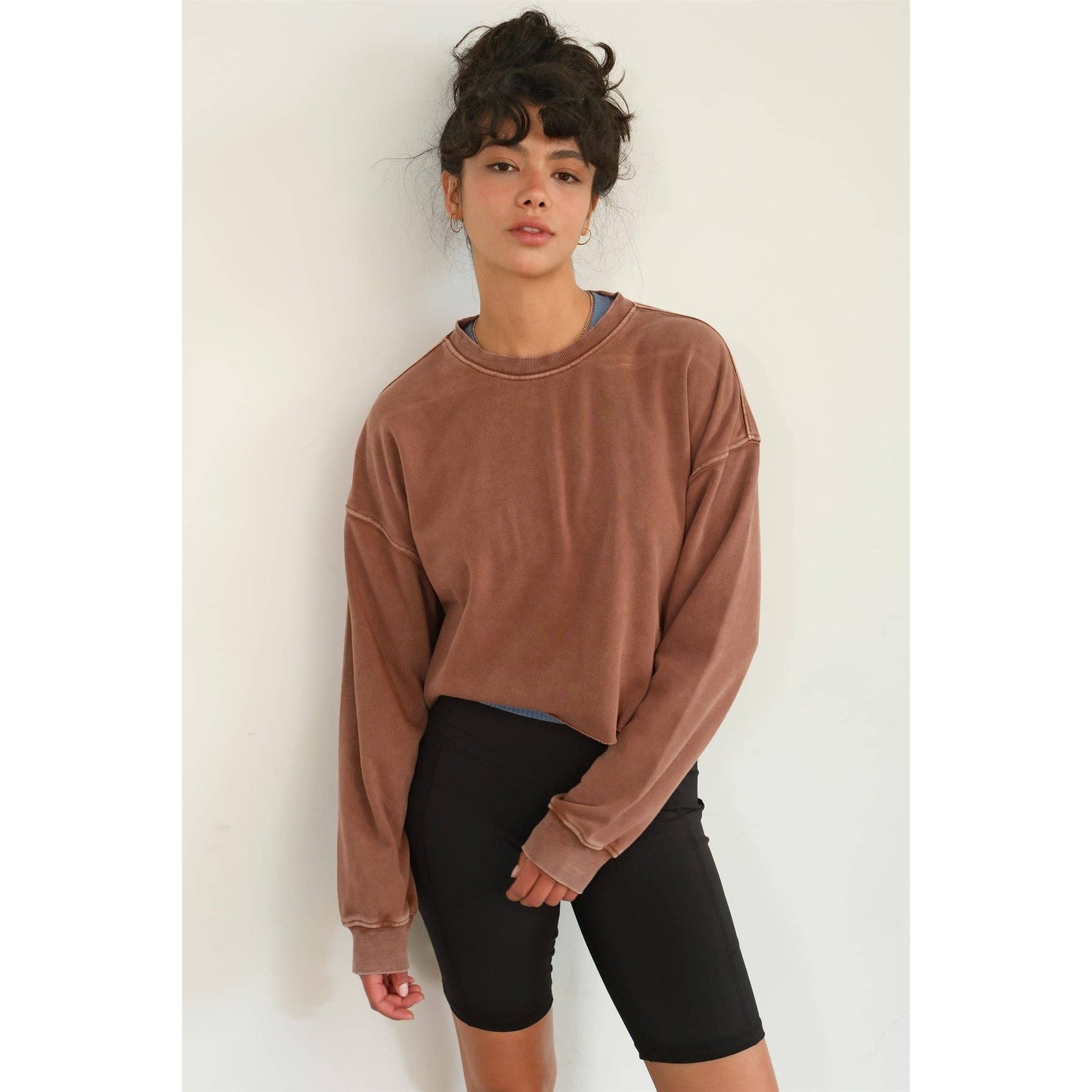 Cropped Crewneck Sweatshirt