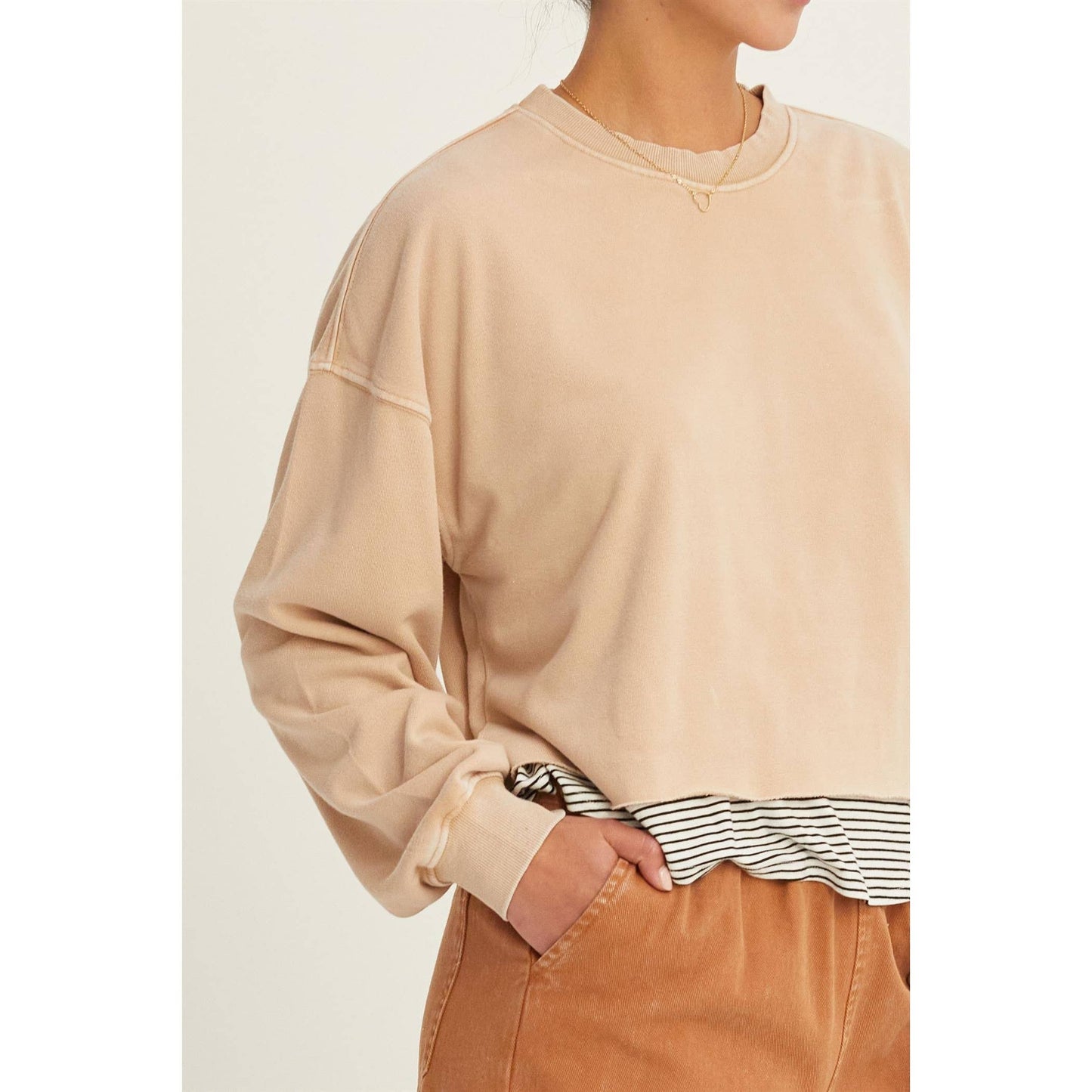 Cropped Crewneck Sweatshirt