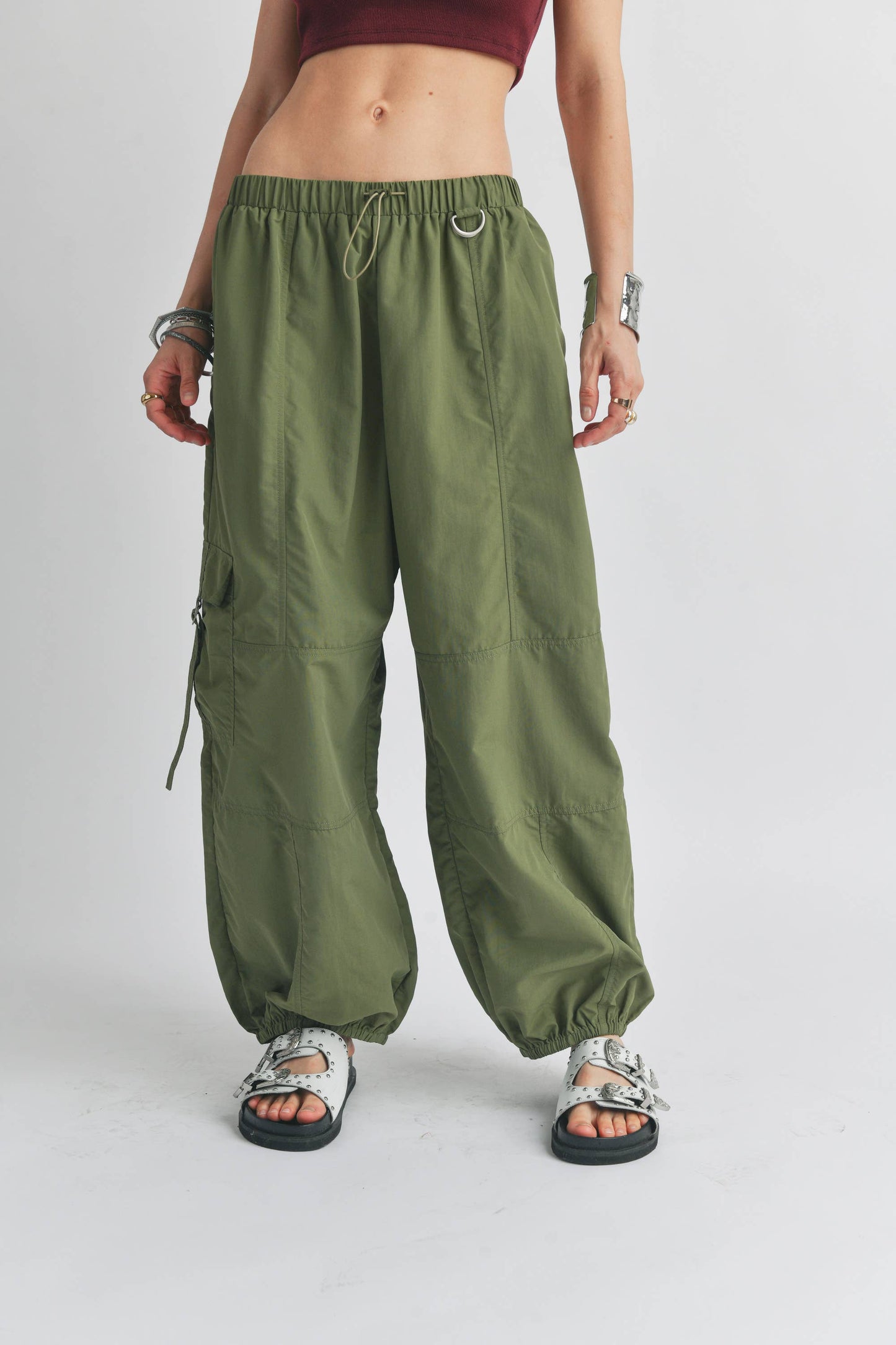 Orange Crush Parachute Pant