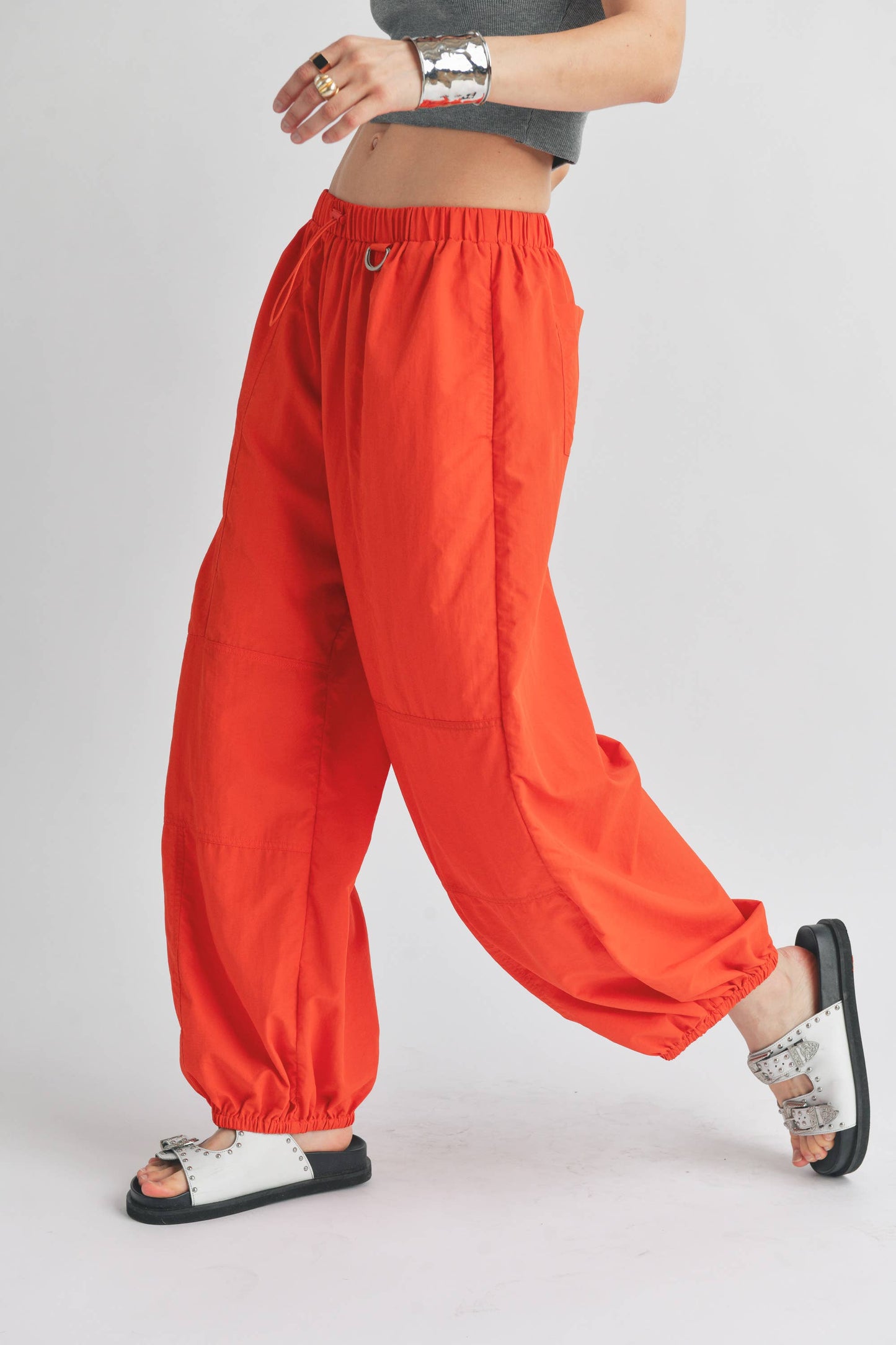 Orange Crush Parachute Pant