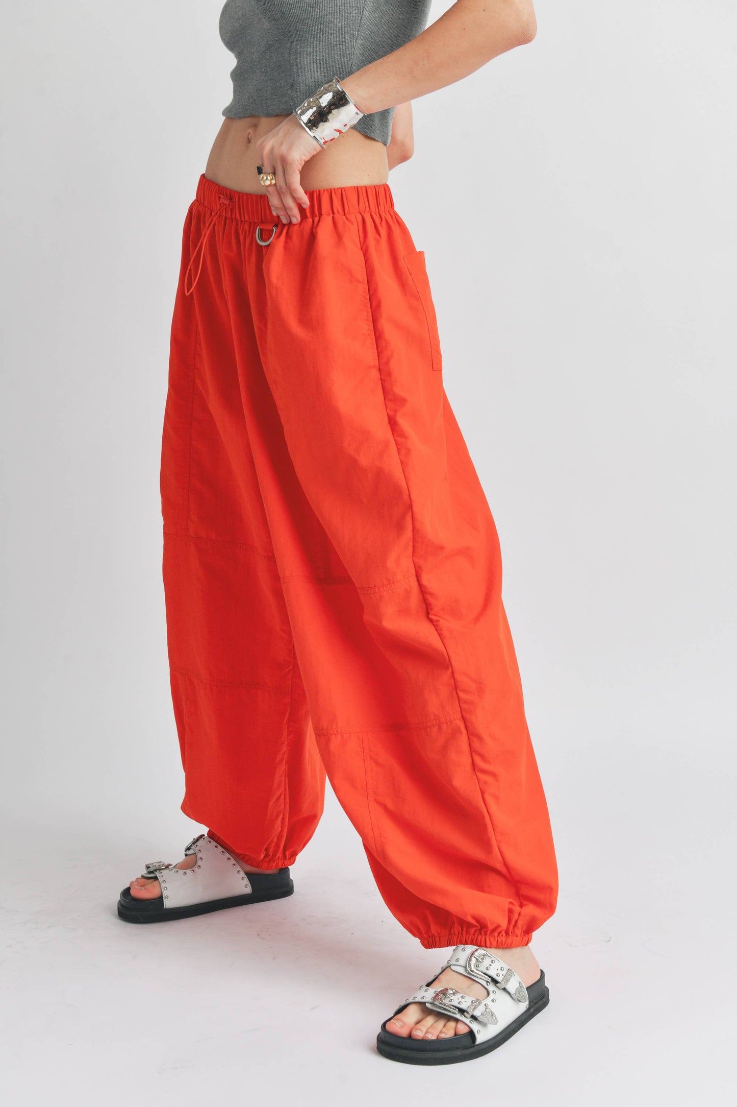 Orange Crush Parachute Pant