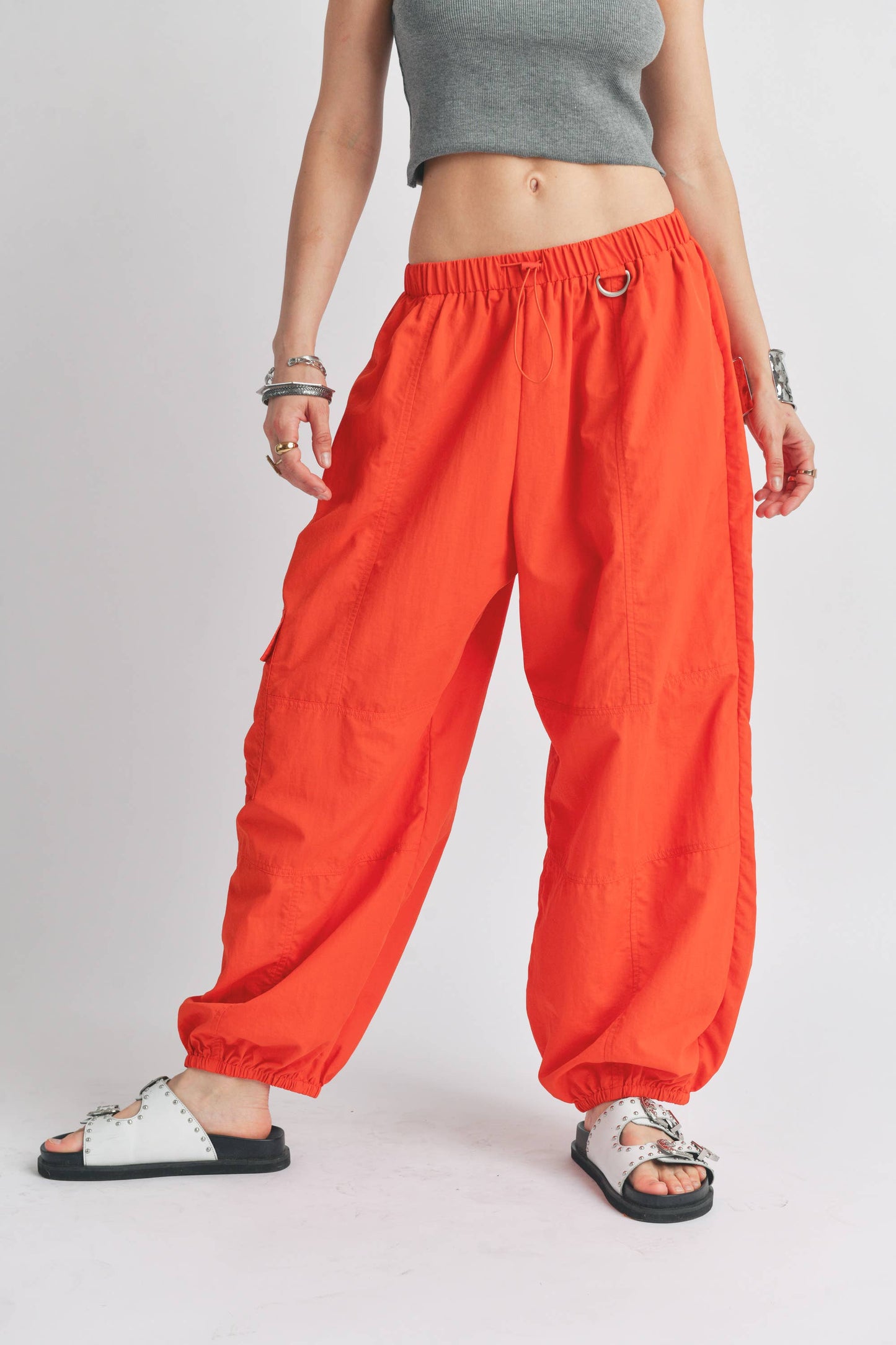 Orange Crush Parachute Pant