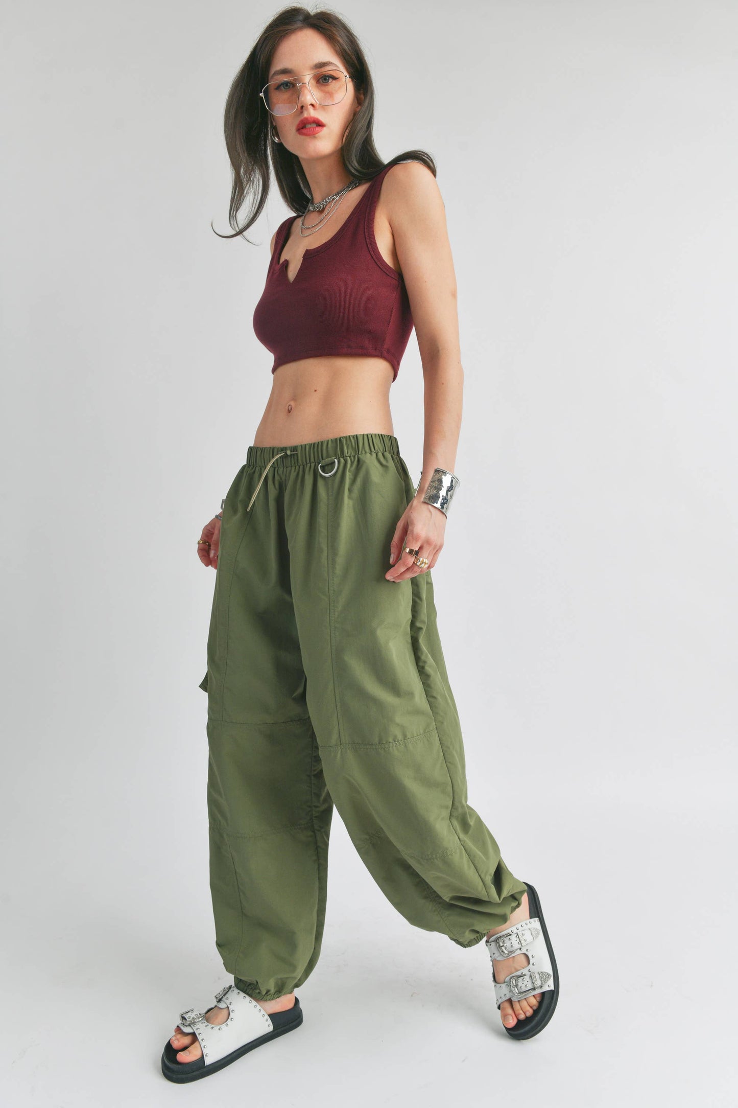 Orange Crush Parachute Pant