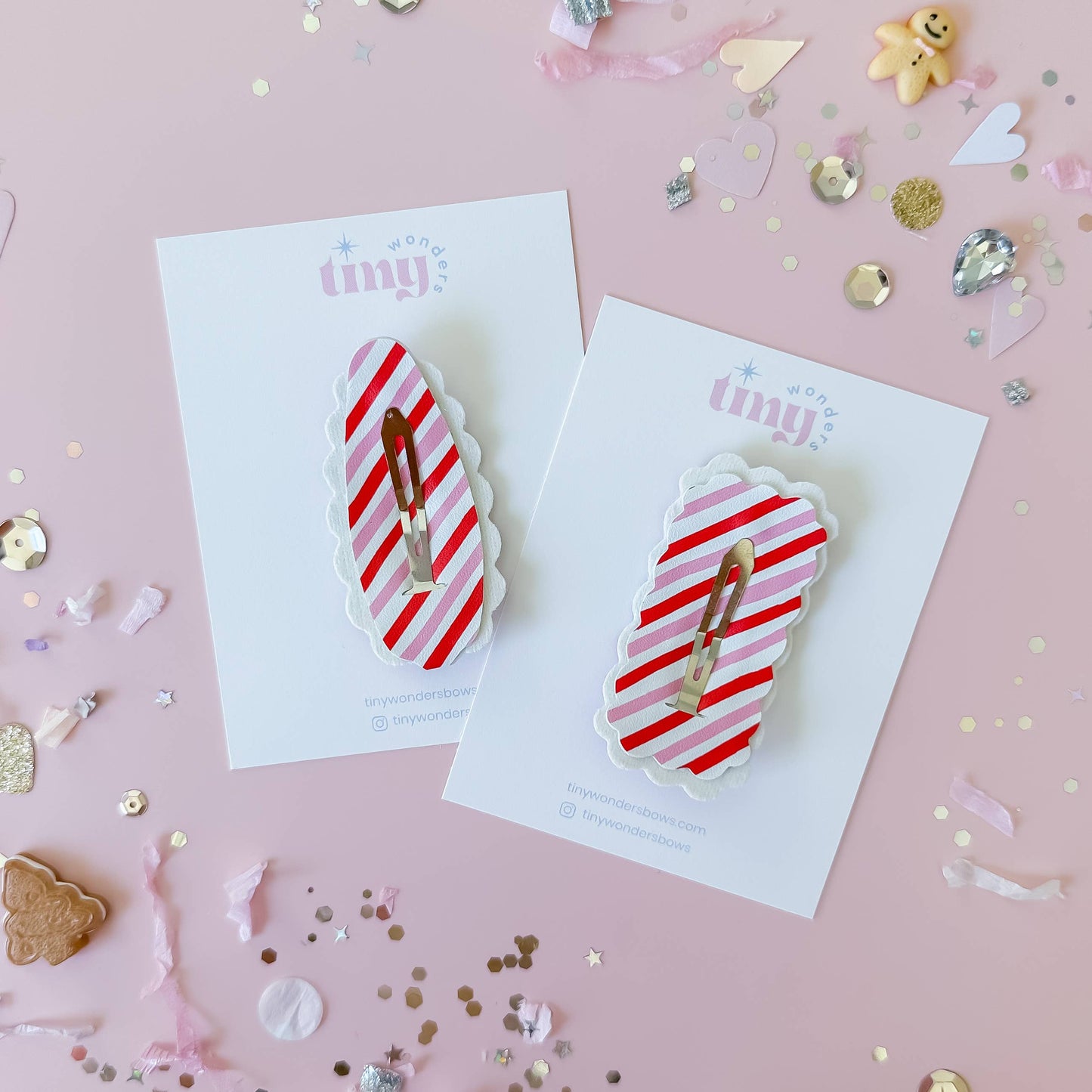 Candy Cane Magic Snap Clip