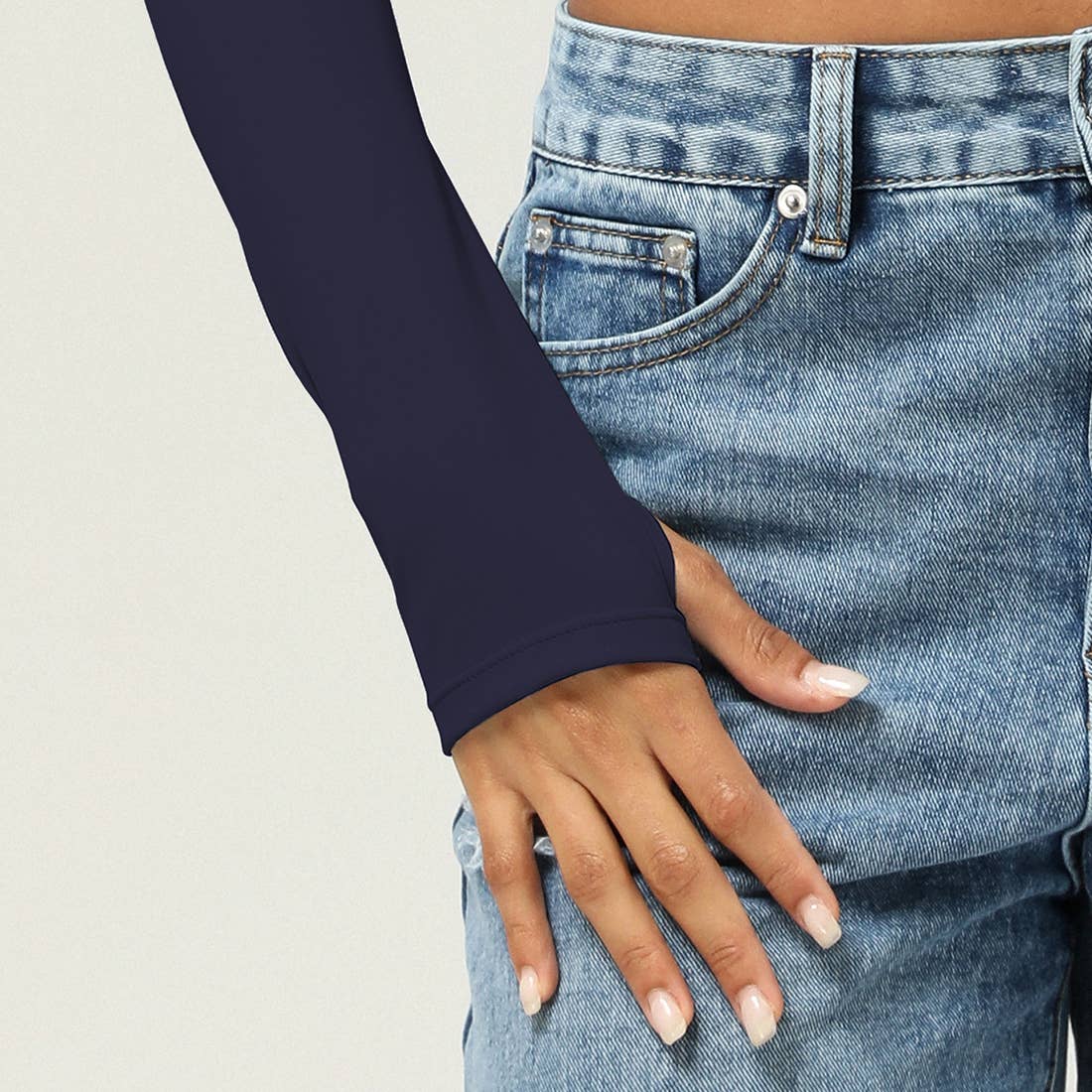 Long Sleeve Contrast Top