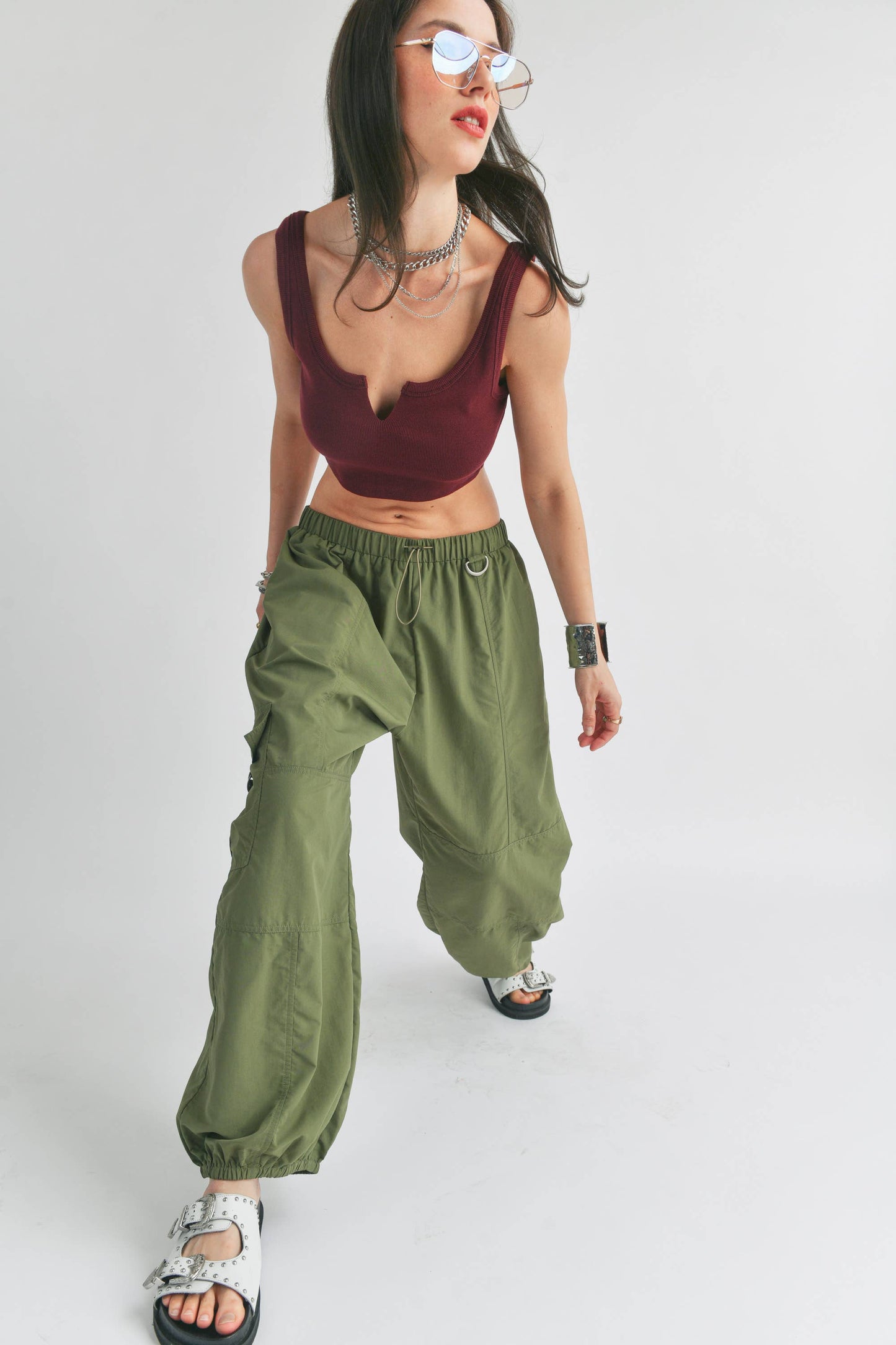 Orange Crush Parachute Pant