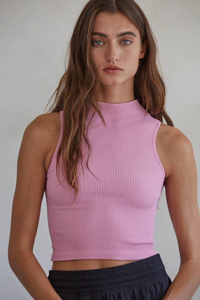 Louann Sleeveless Tank- Pastel Lavender