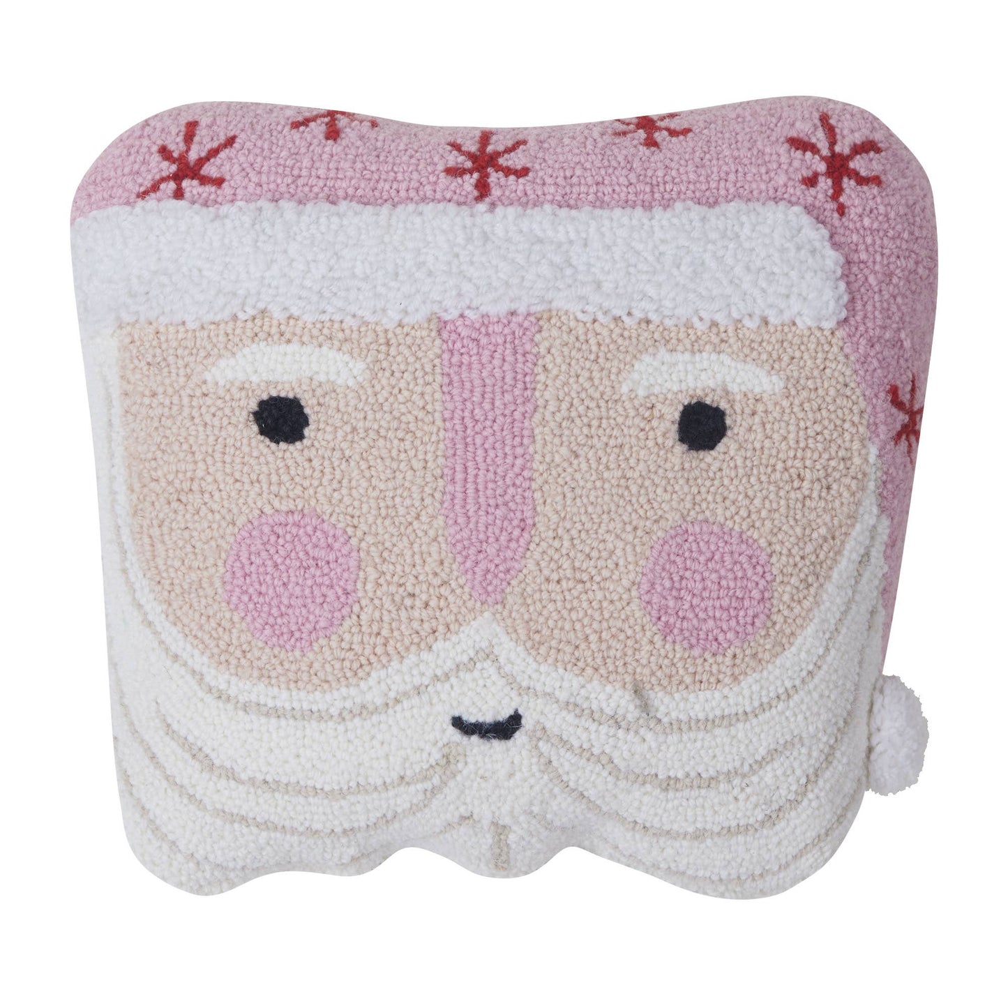 Pink Hat Santa Shaped Hook Pillow