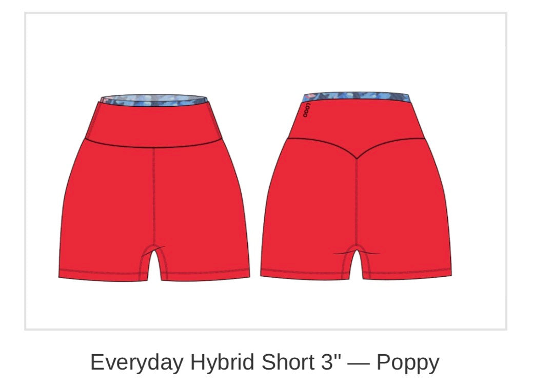 AUG PREORDER Everyday Hybrid Short 3"
