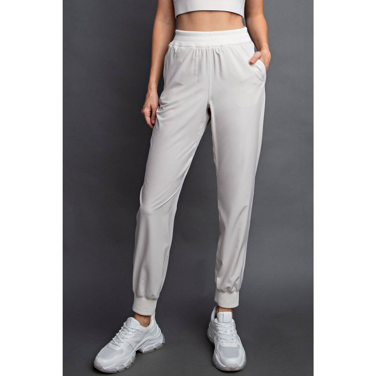 Oxford Street Dance Studio Midrise Jogger- Bone