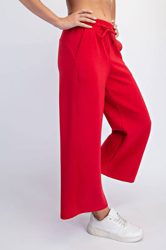 The Core Soft Scuba Cropped Wideleg