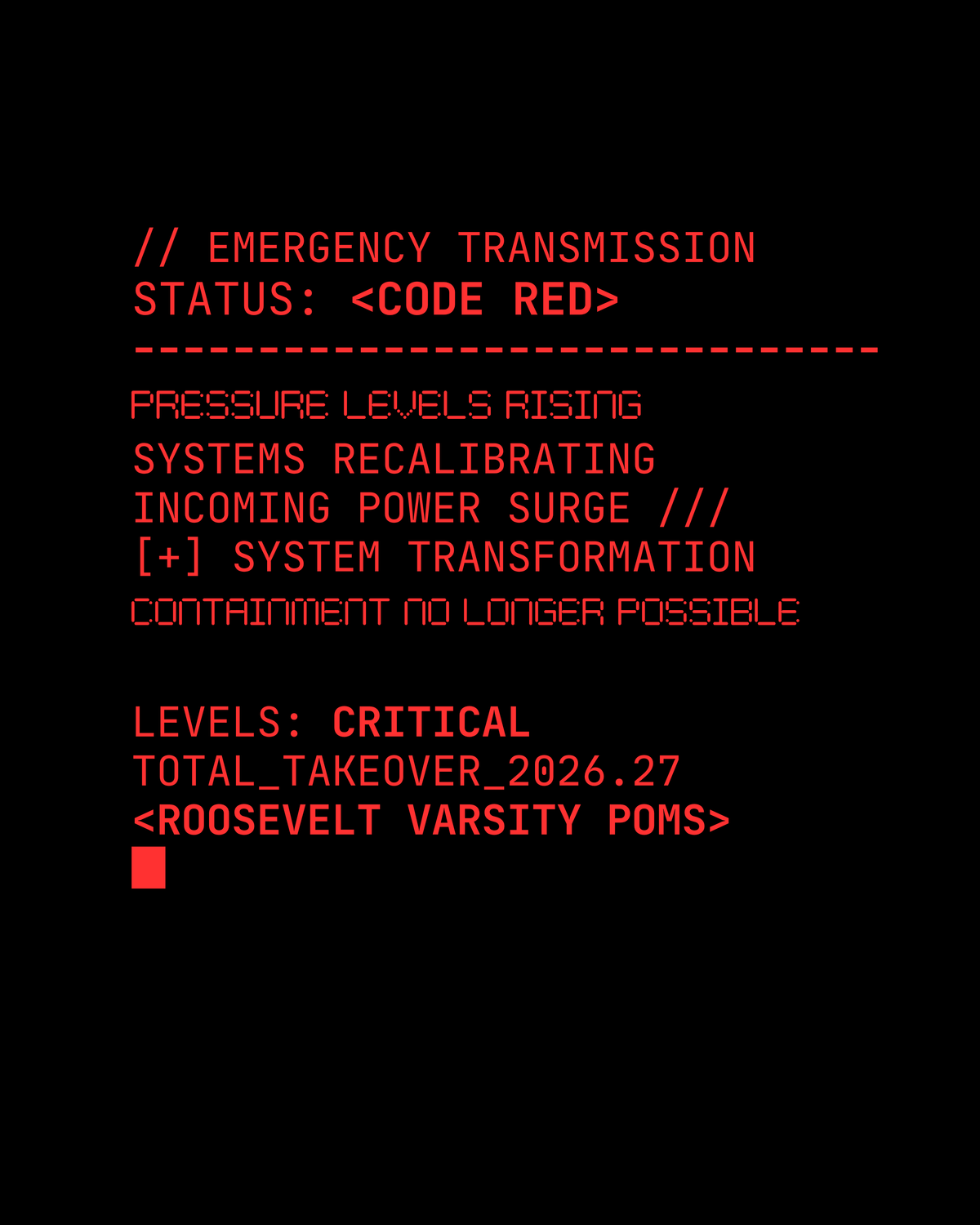 Code Red Varsity Hoodie