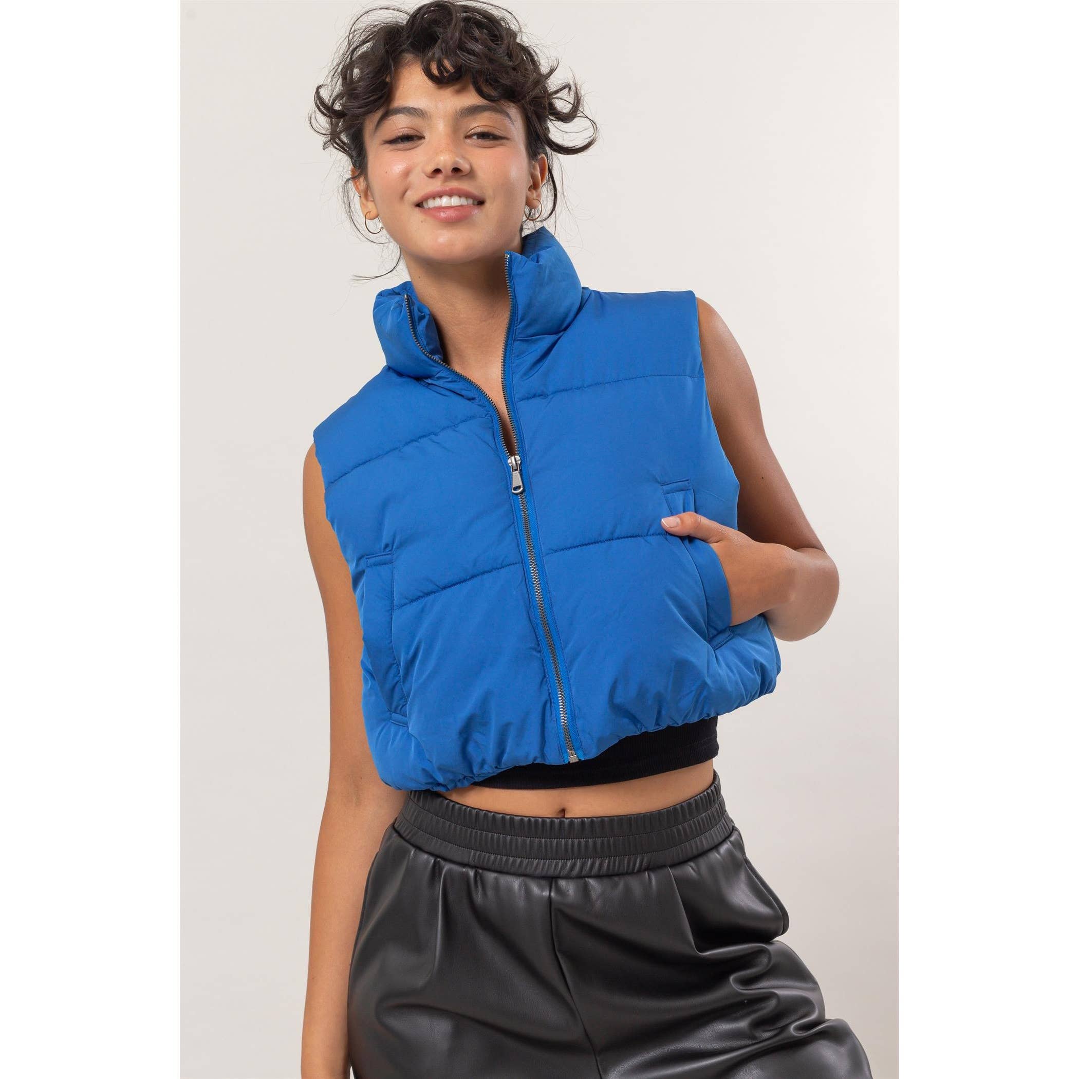 Cropped Puffer Vest To The Pointe Dancewear