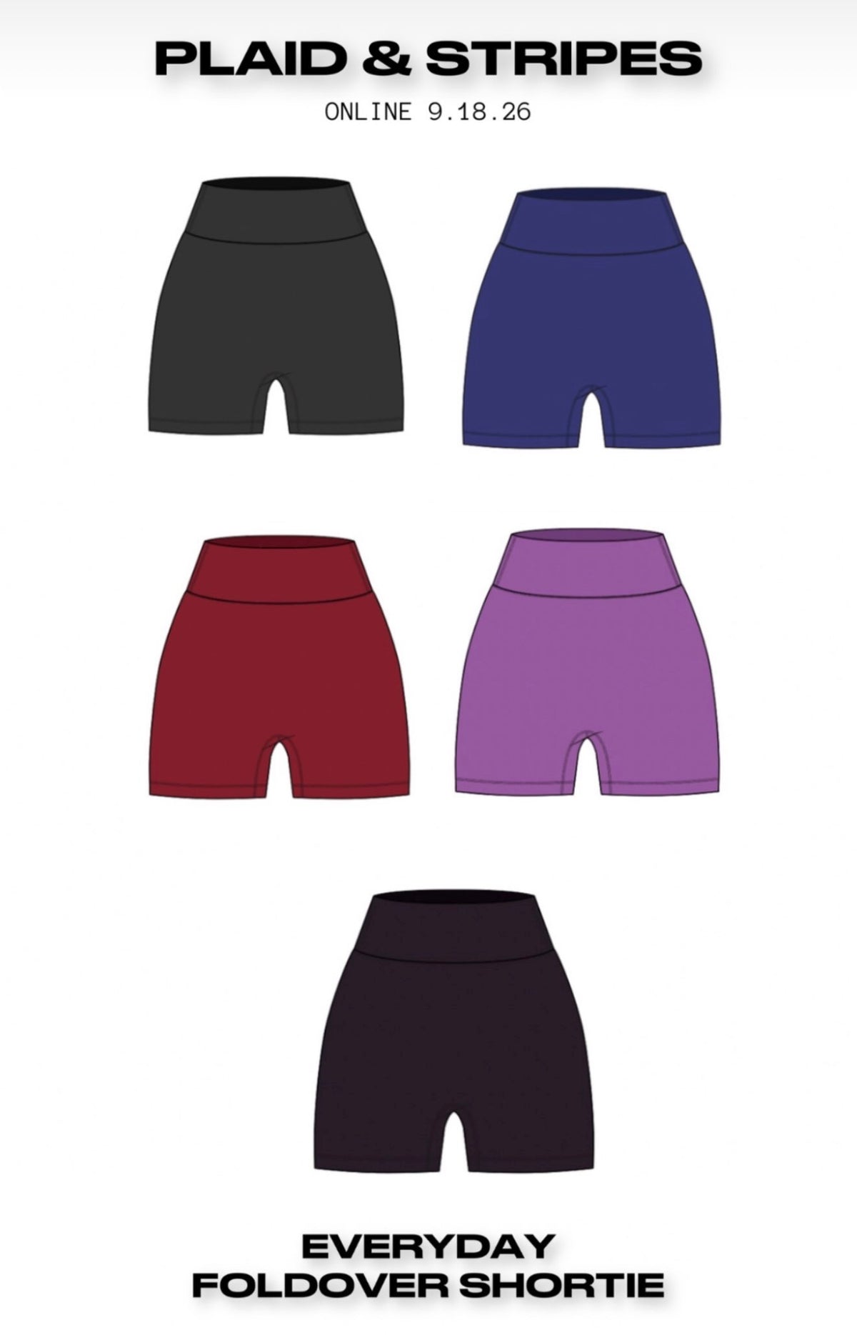 P&S Preorder Everyday Foldover Shortie Short